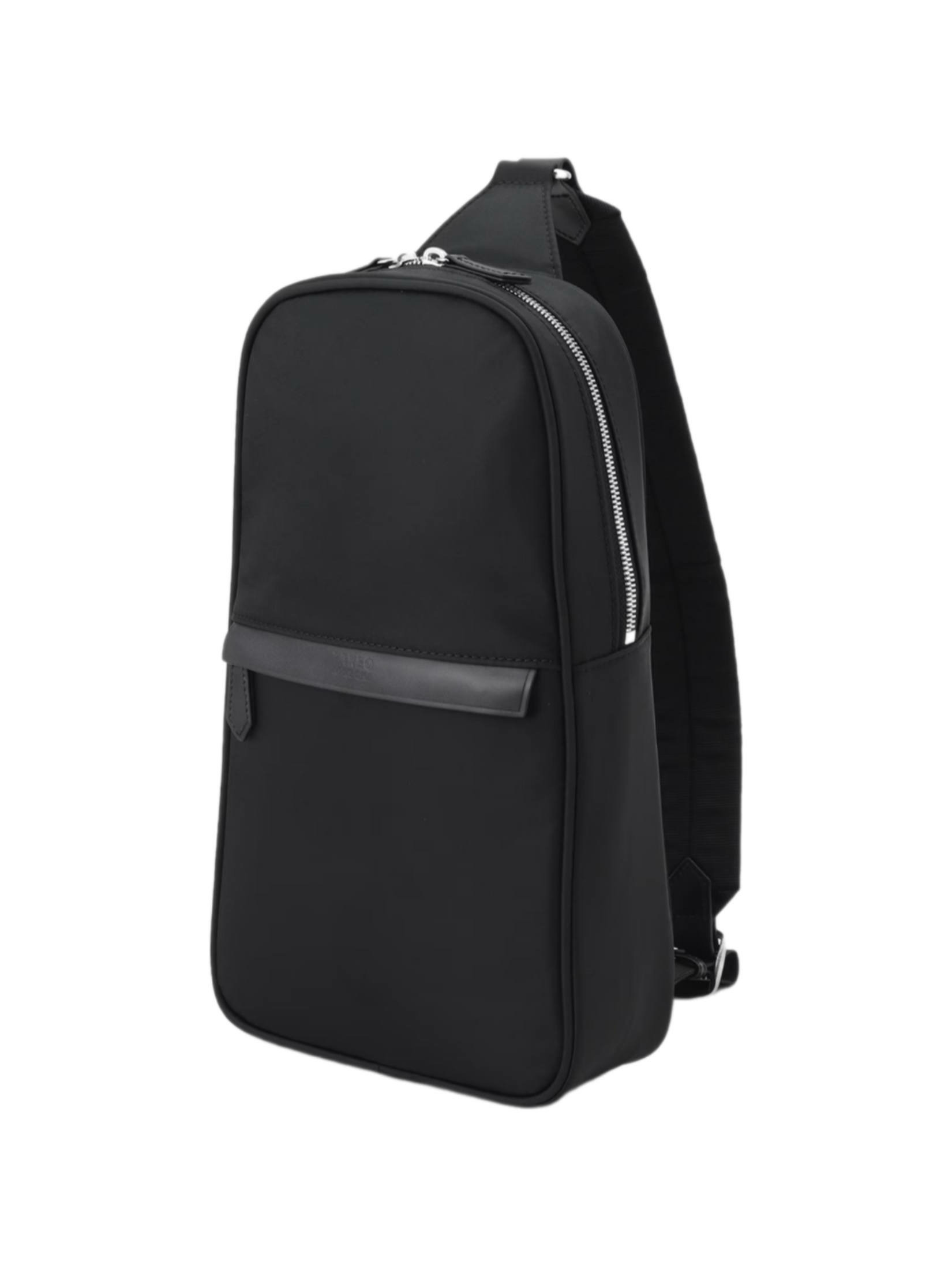 กระเป๋าสะพายผู้ชาย LEATHER COMBI NYLON ONE สีดำ