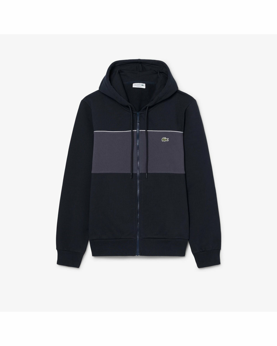 Sweat zip à capuche Homme COLOR BLOCK Bleu
