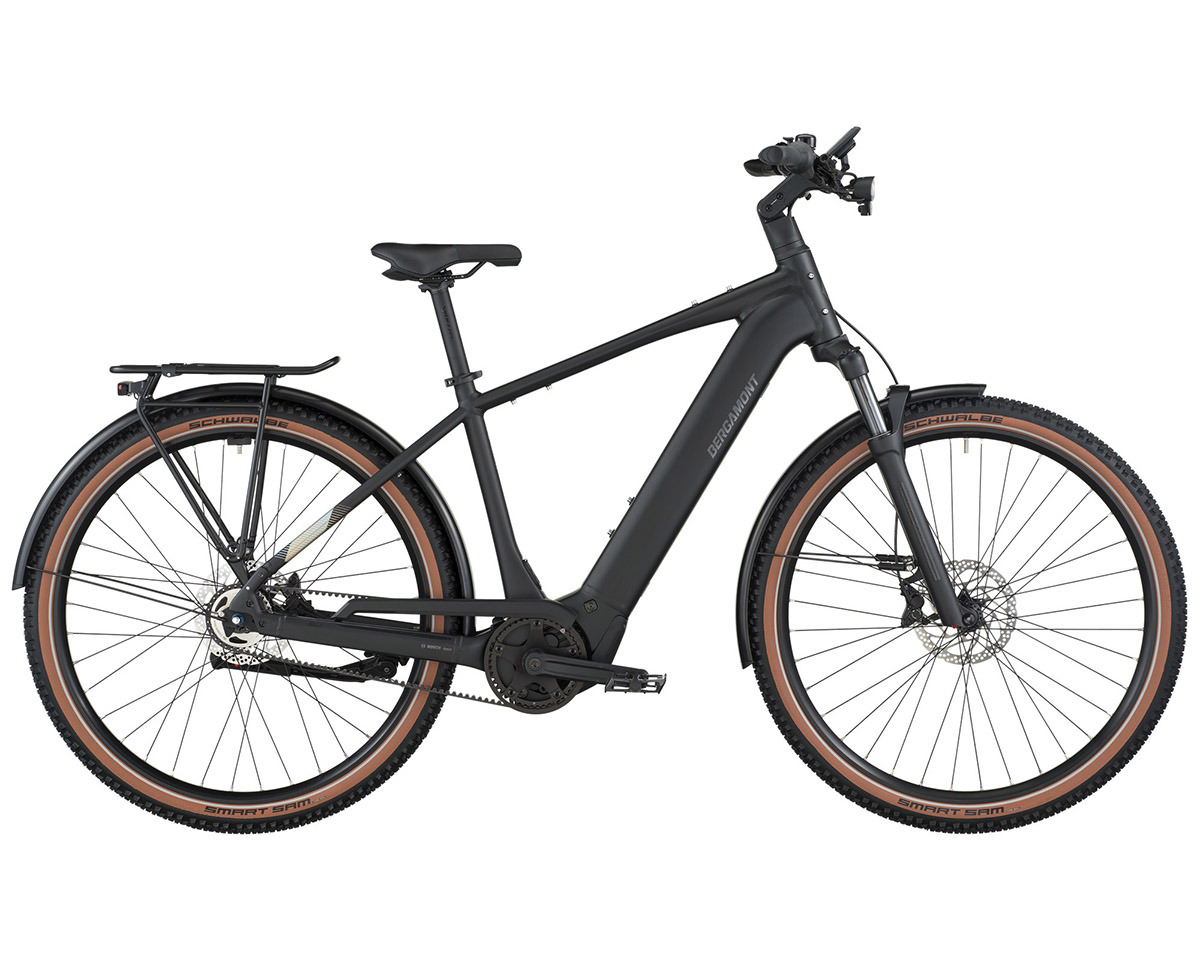 Vélo urbain/trekking électrique E-HORIZON SUV 20 BELT Noir Mat