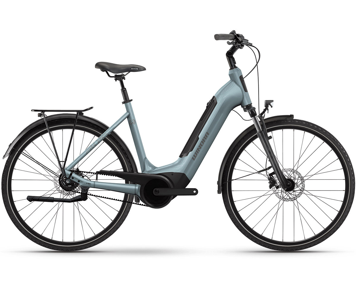 Vélo urbain/trekking électrique TRIA R8 Bleu Glacier