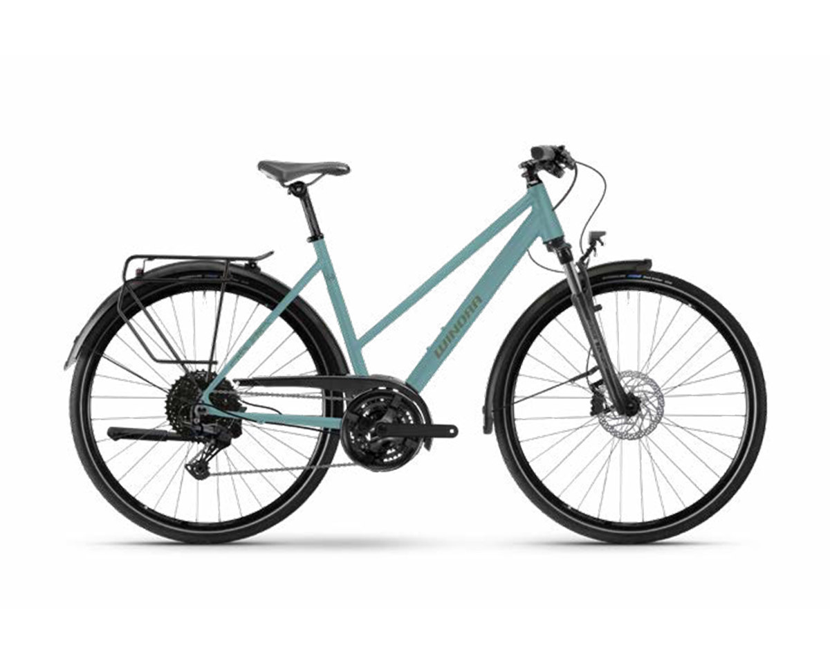 Vélo urbain/trekking DOMINGO X18 MID Bleu Pervenche