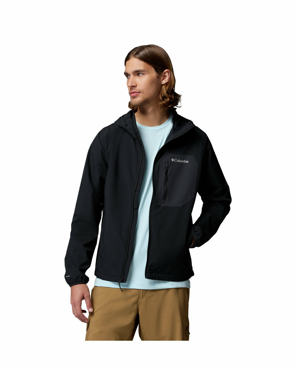 Polaire zip Homme TALL HEIGHTS III HOODED SOFTSHELL Noir