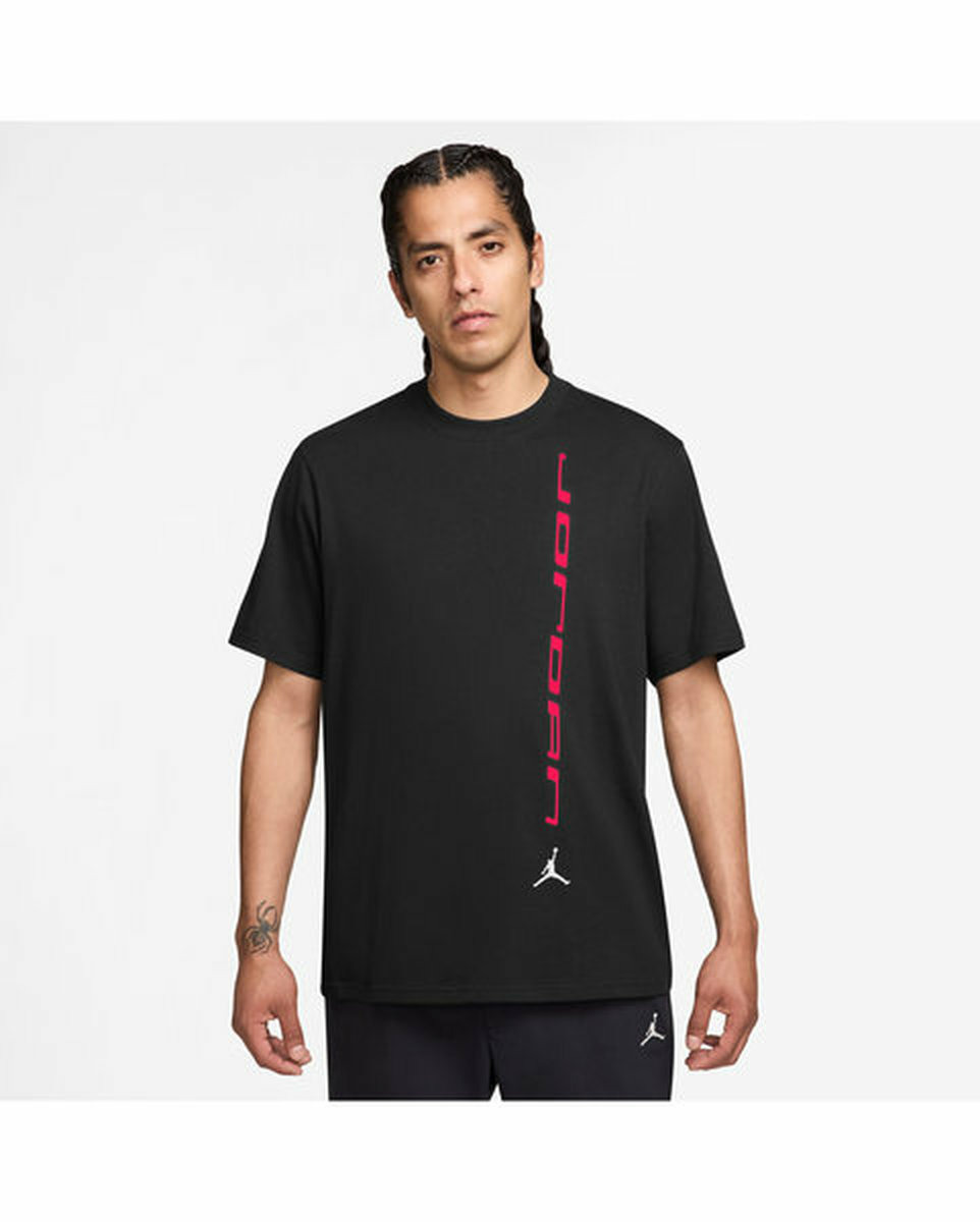 T-shirt Homme M J DF SPT GFX SS CREW Noir