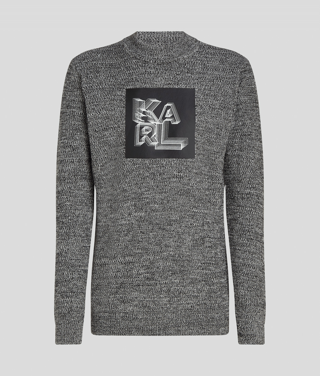 SALT & PEPPER LOGO MOCKNK KNIT