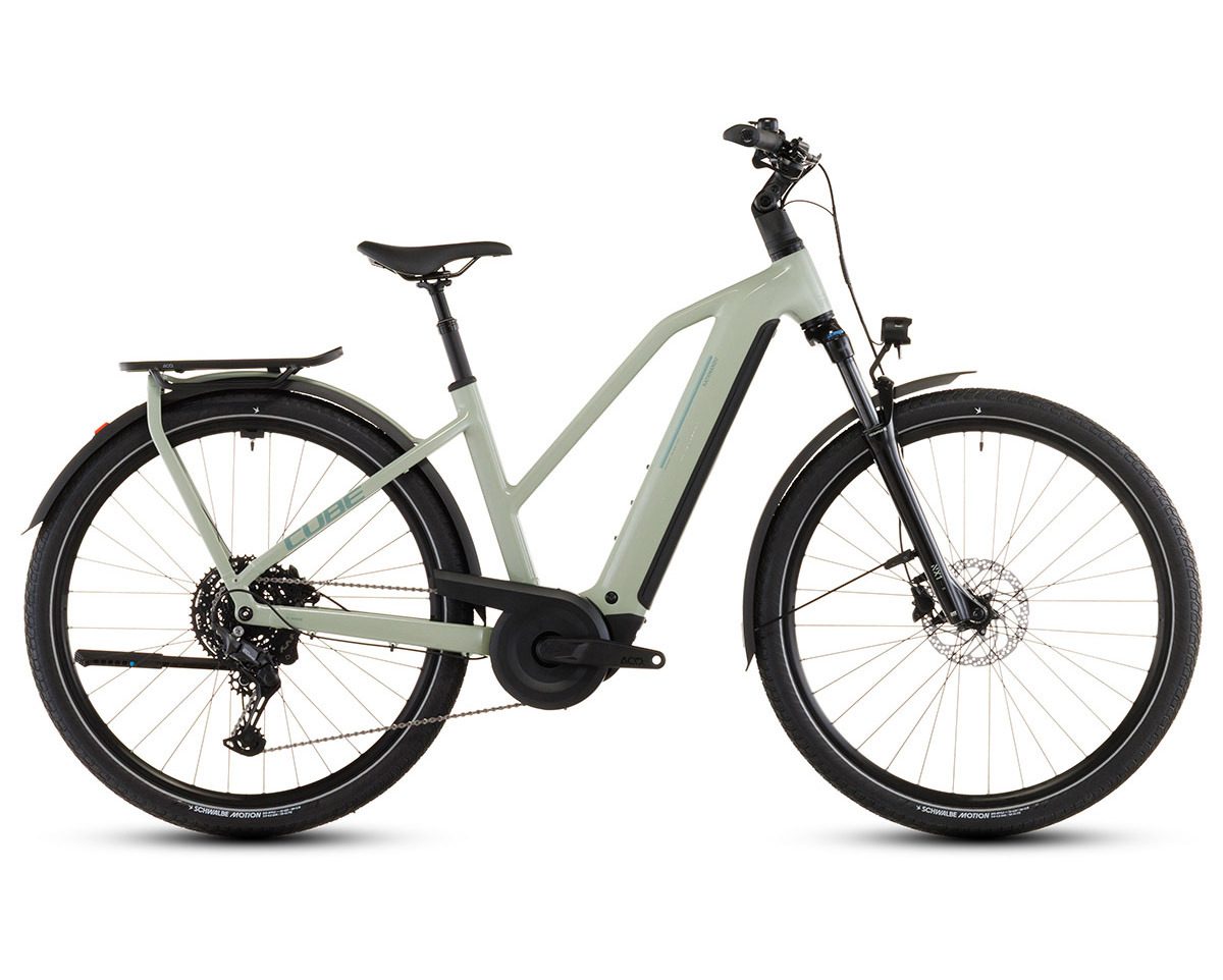 Vélo trekking électrique KATHMANDU HYBRID ONE 800 Vert Pois/Vert