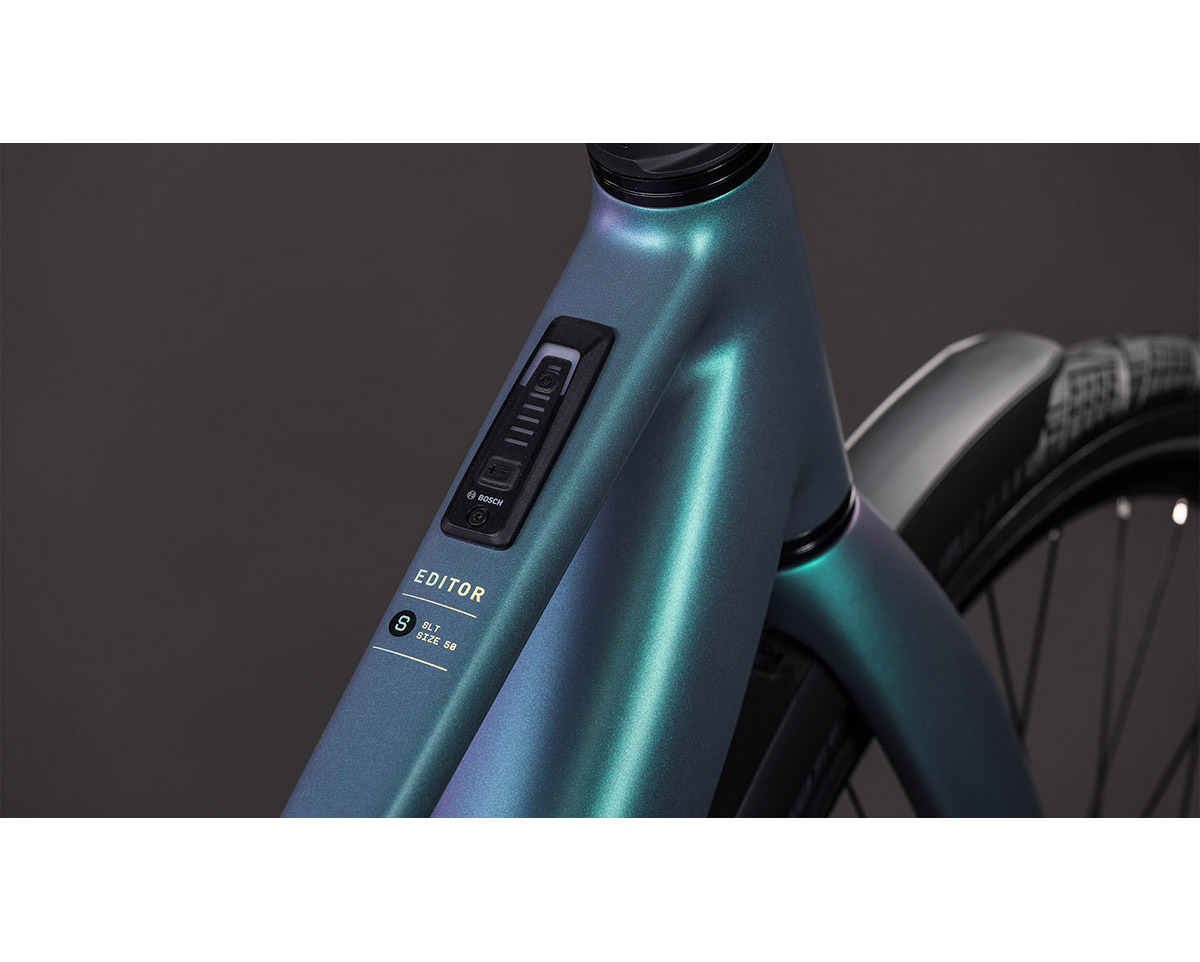 Vélo urbain électrique EDITOR HYBRID SLT 400X FE Gris