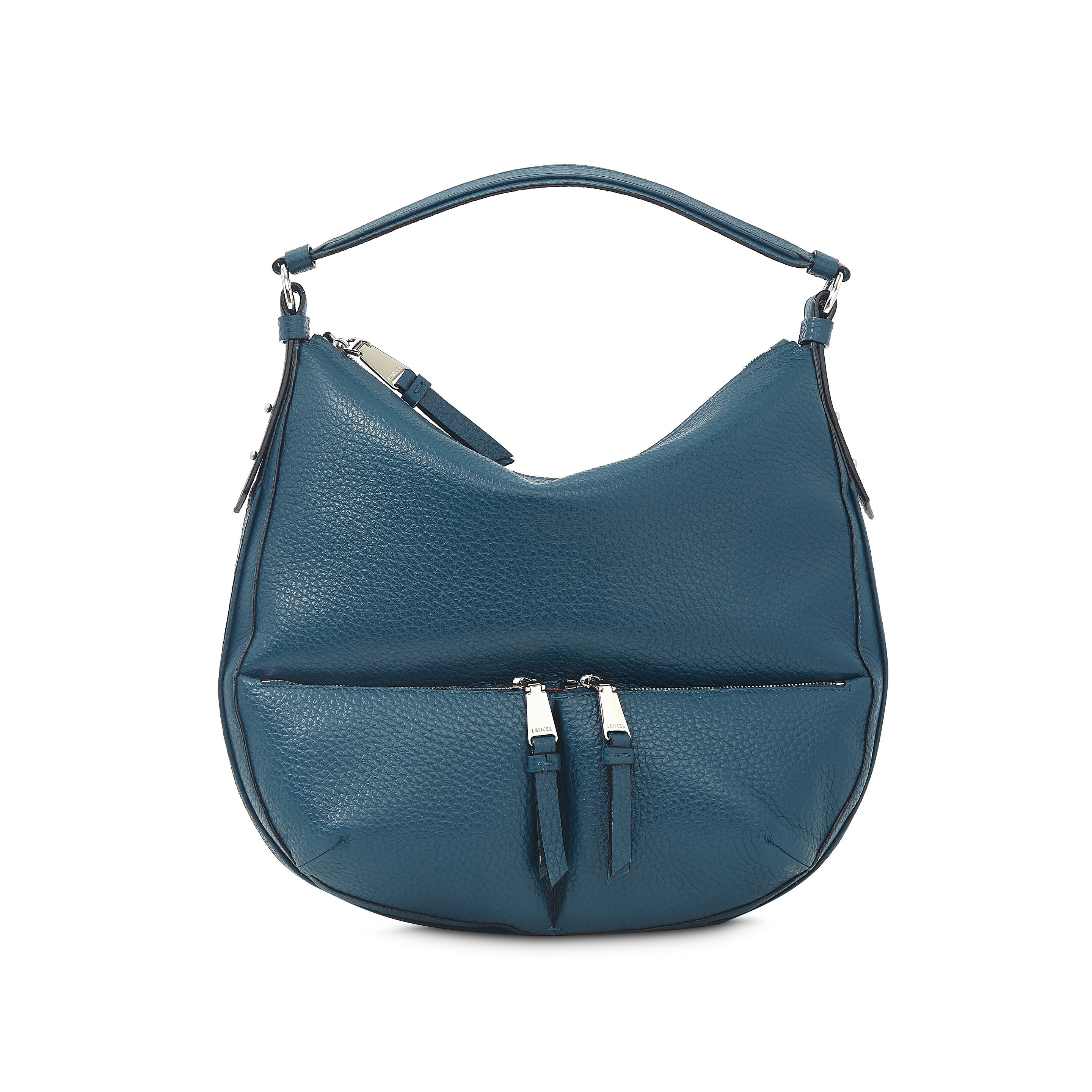 MOGADOR CUIR GRAINE - Sac Hobo - Bleu Paon