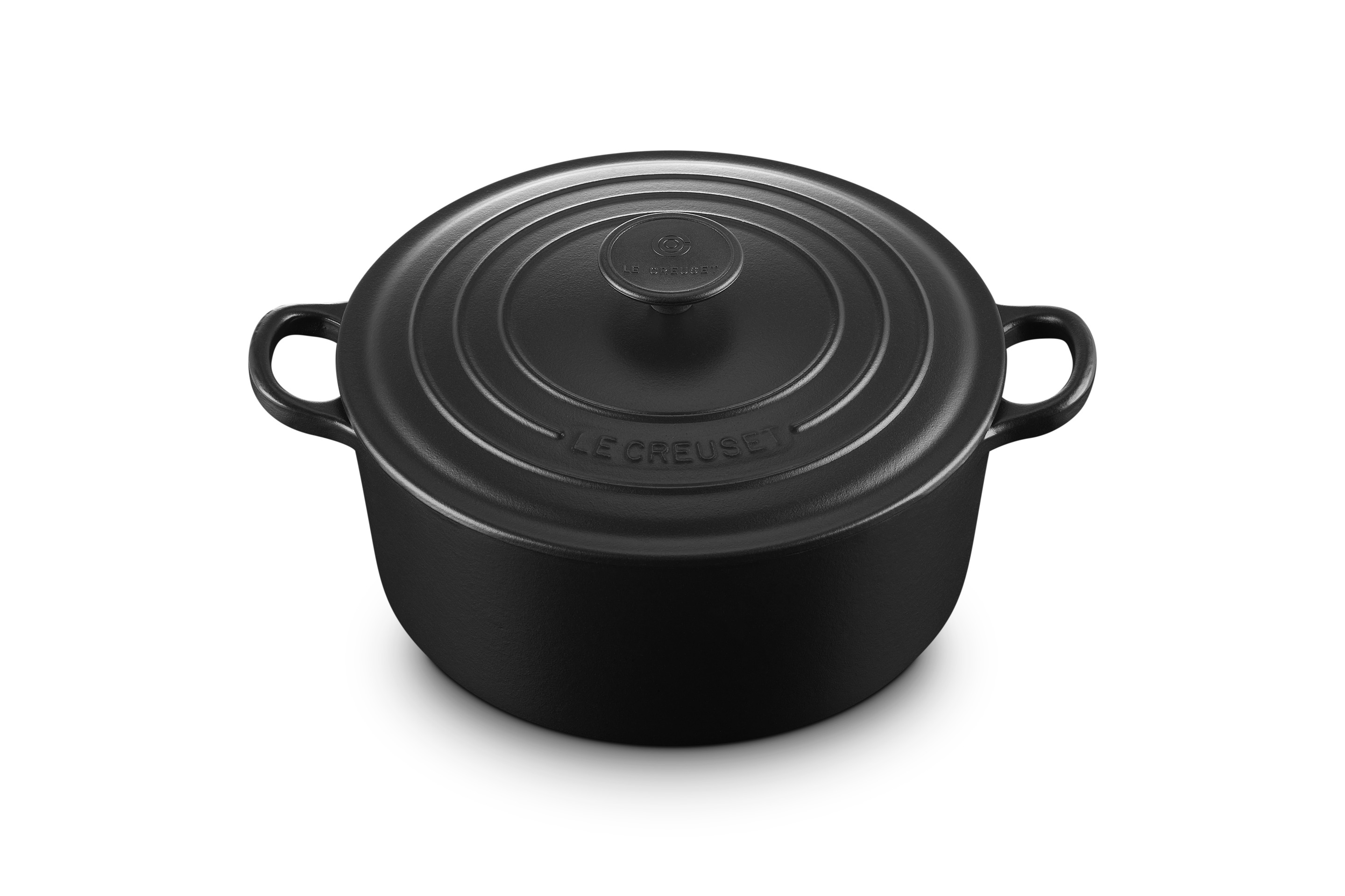 Cocotte ronde 24cm en fonte émaillée noire