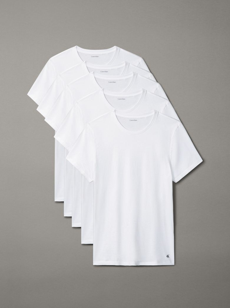 T-SHIRT EN COTON À MANCHES COURTES COL ROND - PACK DE 5