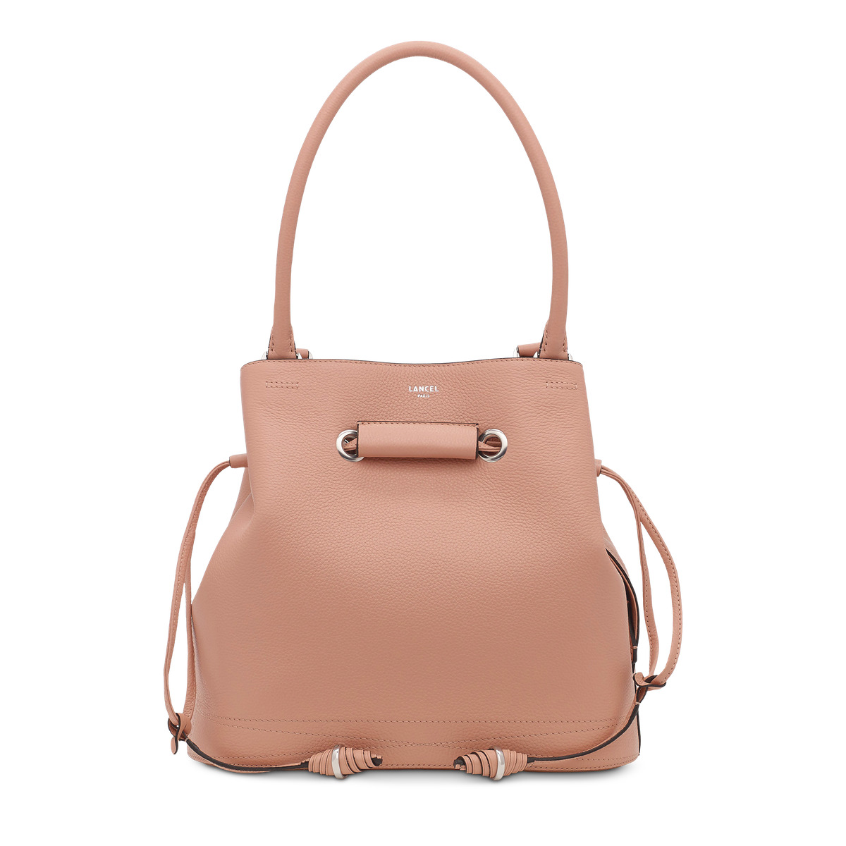 Le Huit de Lancel - Sac seau cabas - Moyen modèle - Rose Sunset