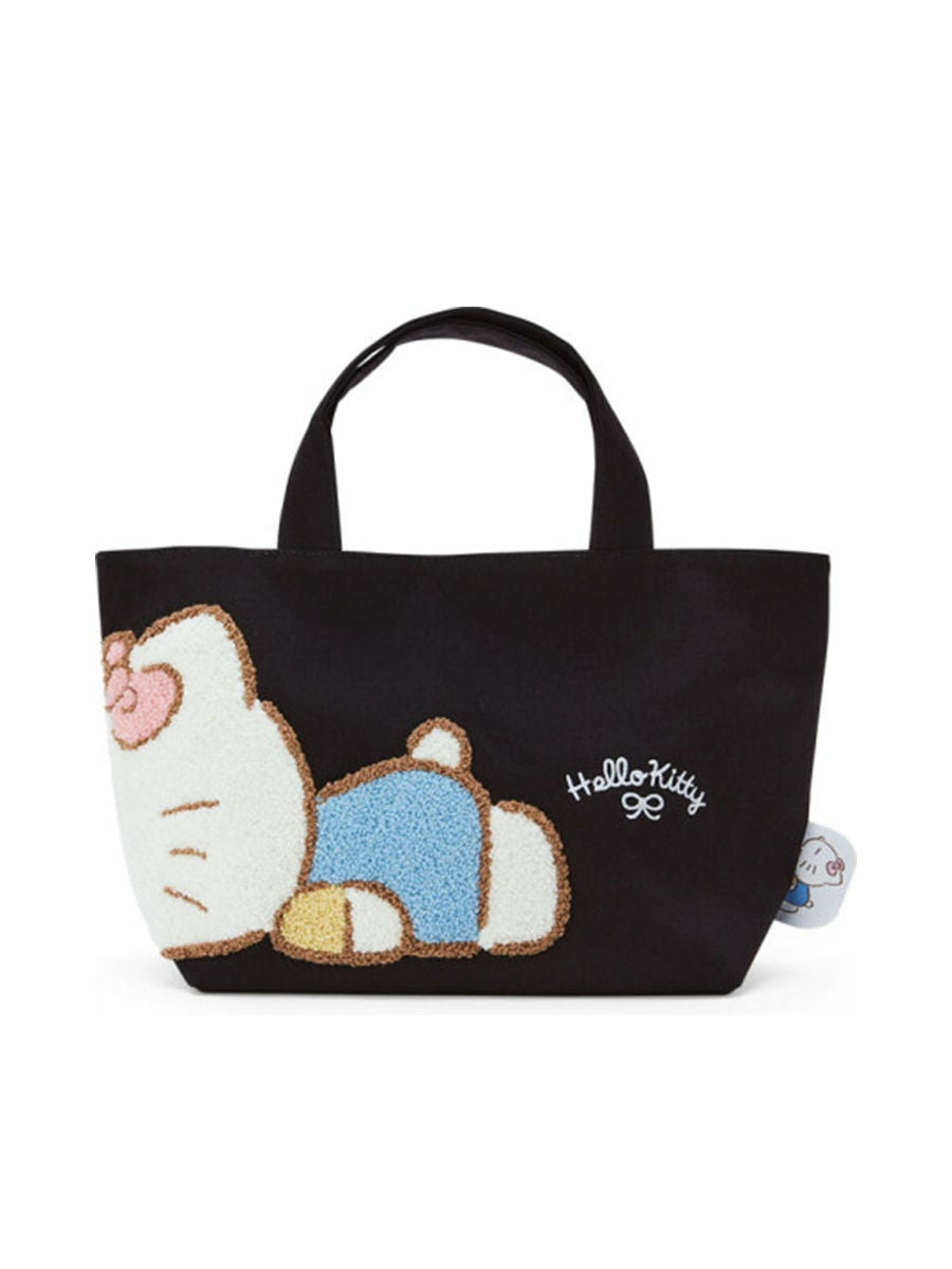 กระเป๋าโท้ทผู้หญิงใส่ของ Hello Kittyag สีดำ