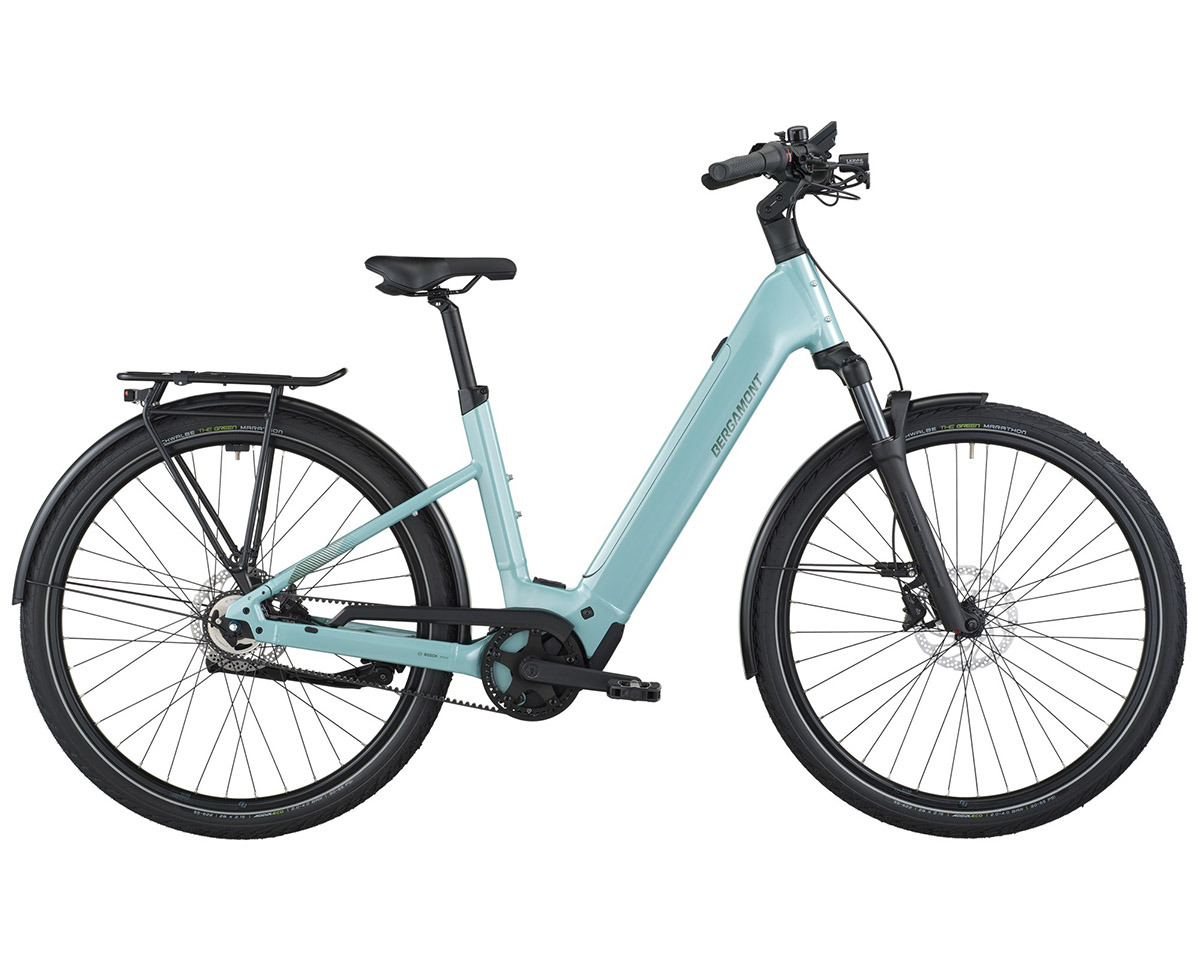 Vélo urbain/trekking électrique E-HORIZON TOUR 10 BELT WAVE Bleu Sirène