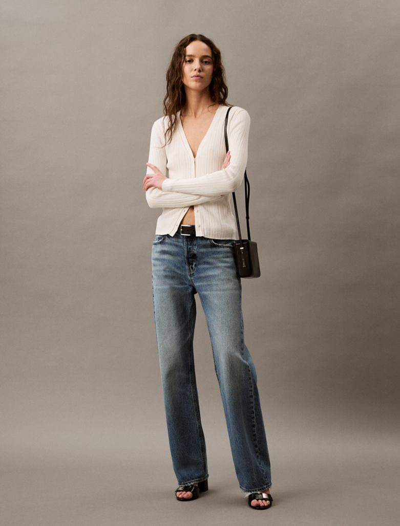 CARDIGAN EN COTON CÔTELÉ