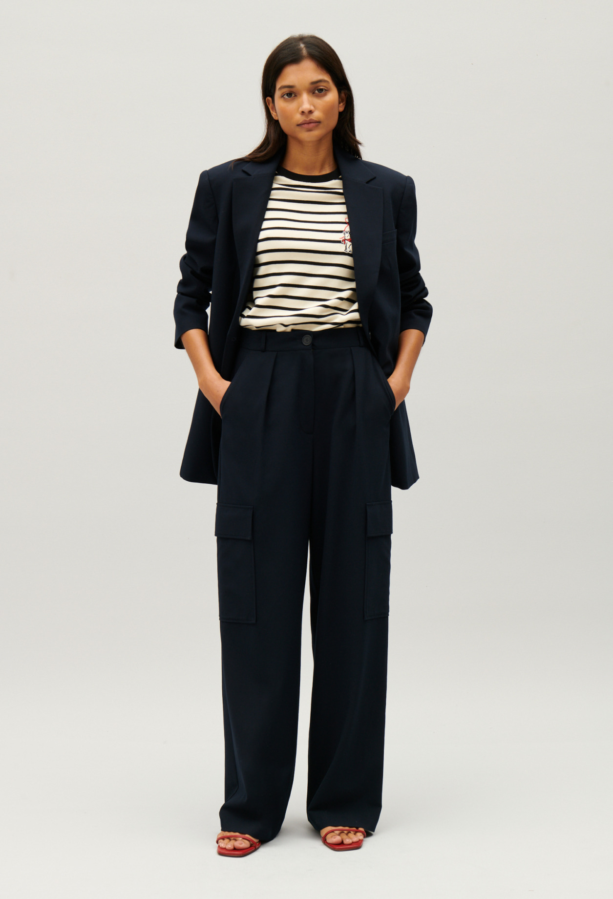 Tee-shirt marinière rayée bicolore