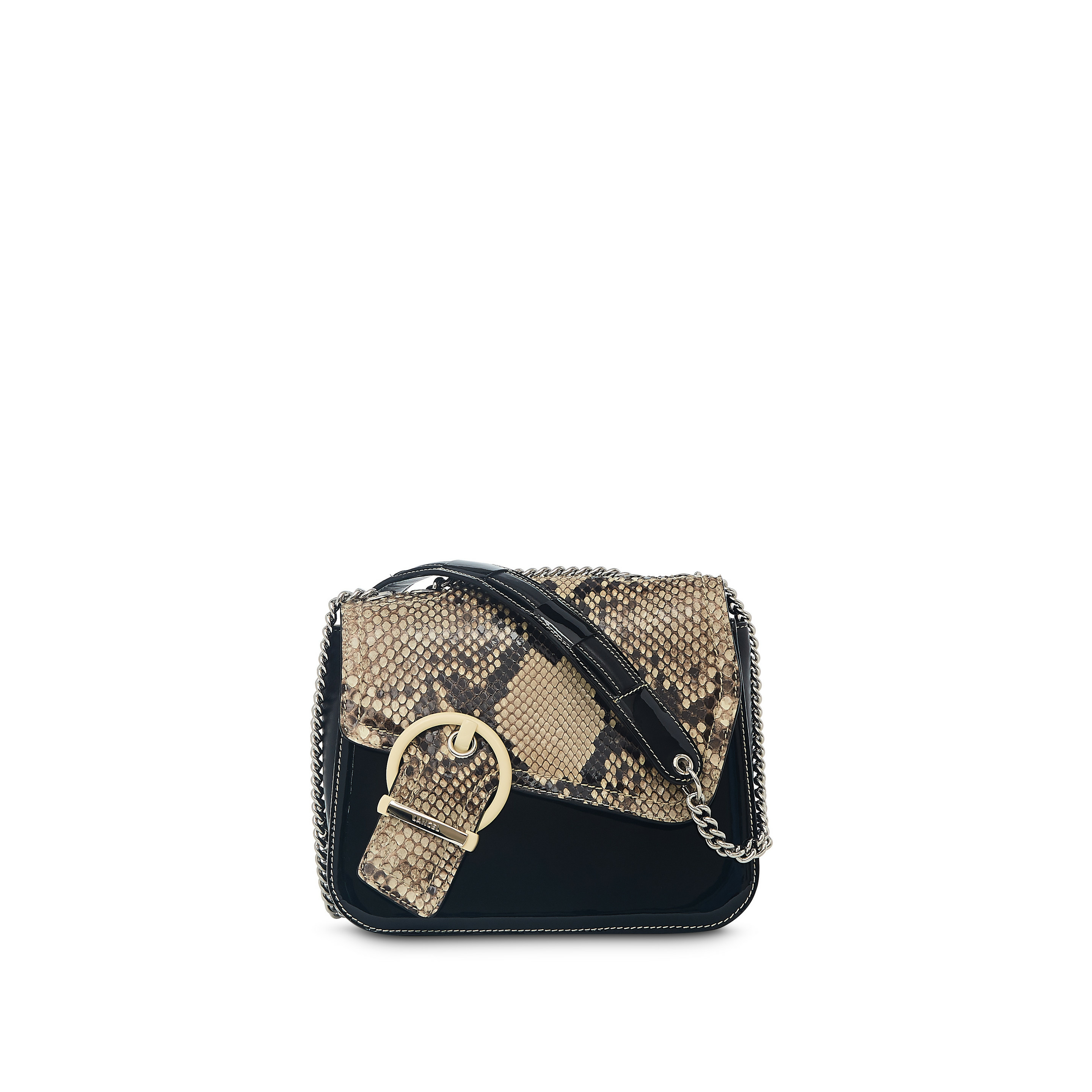ADELE PYTHON, VERNI ET C.LISSE - Sac Chaine Exo - Roccia/Noir