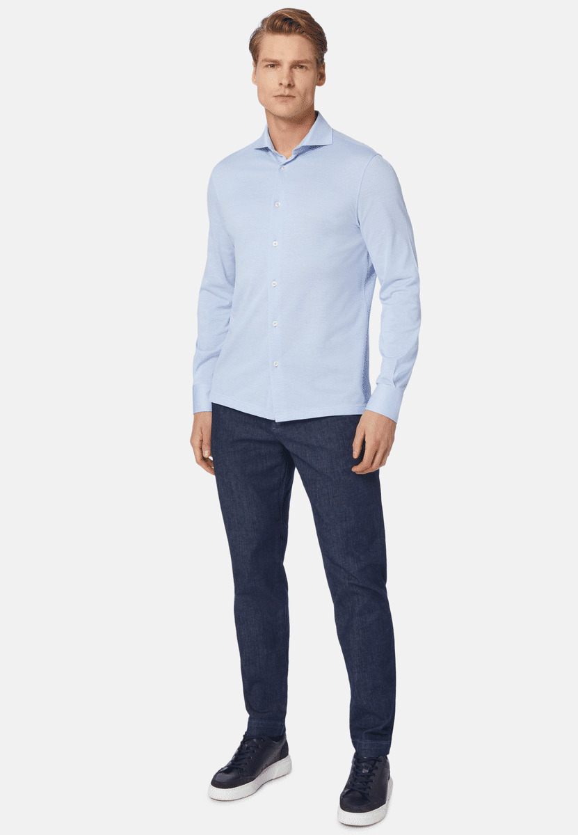 Chemise Polo En Piqué Fil D'Écosse Coupe Slim