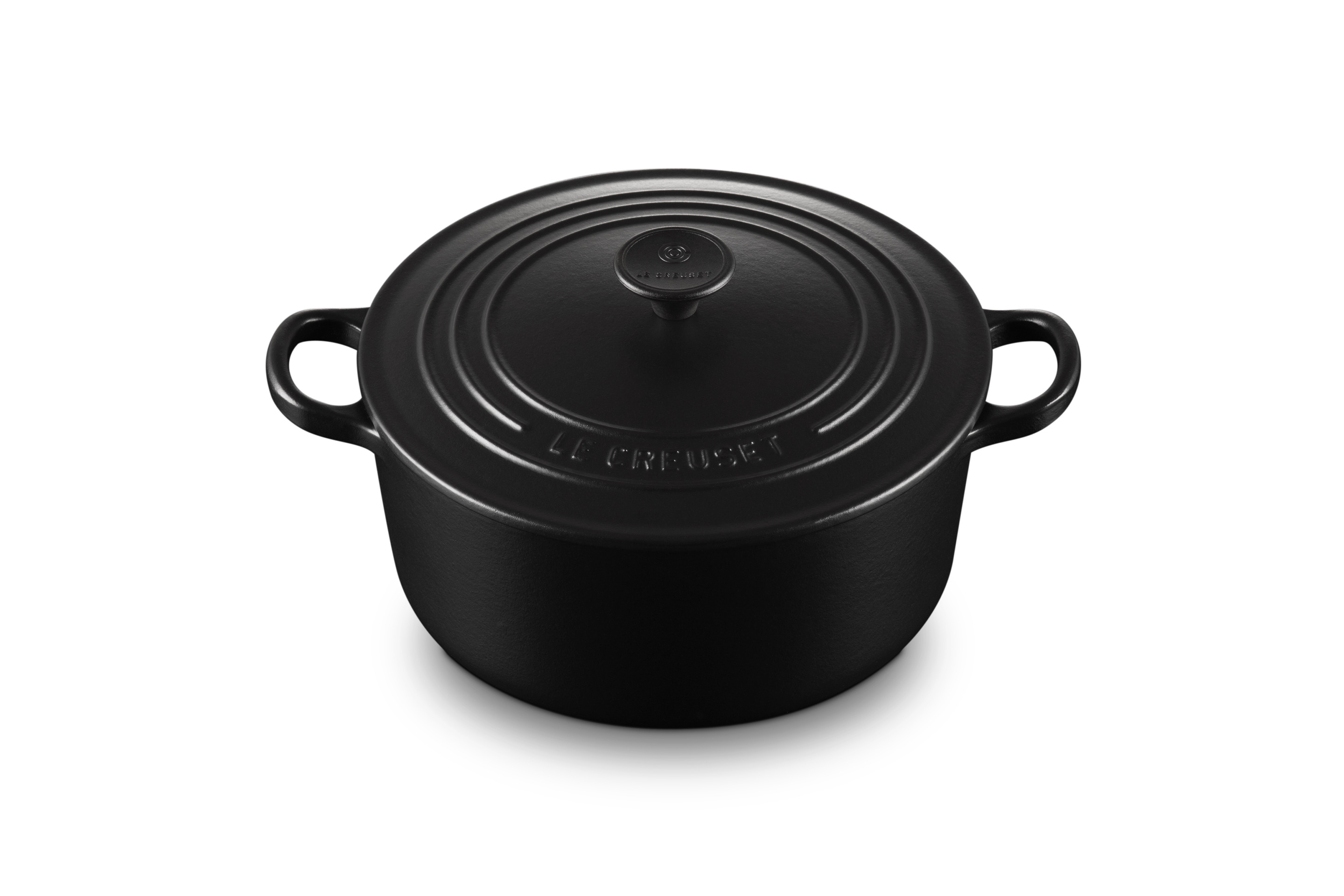 Cocotte ronde 22cm en fonte émaillée noire