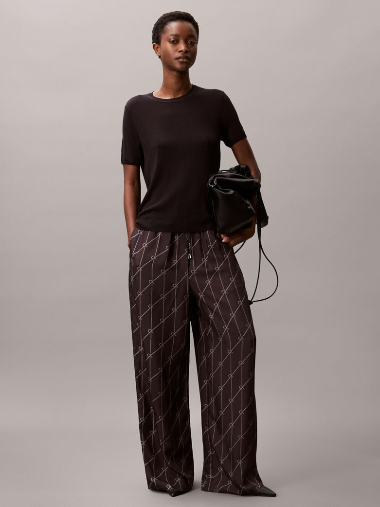 PANTALONS À JAMBES LARGES À ENFILER