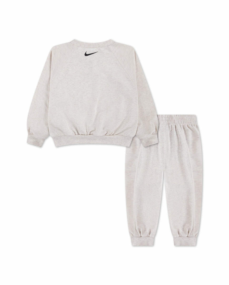 Ensemble de survetement Jeune enfant NKN E1D1 GFX FT CREW SET Gris