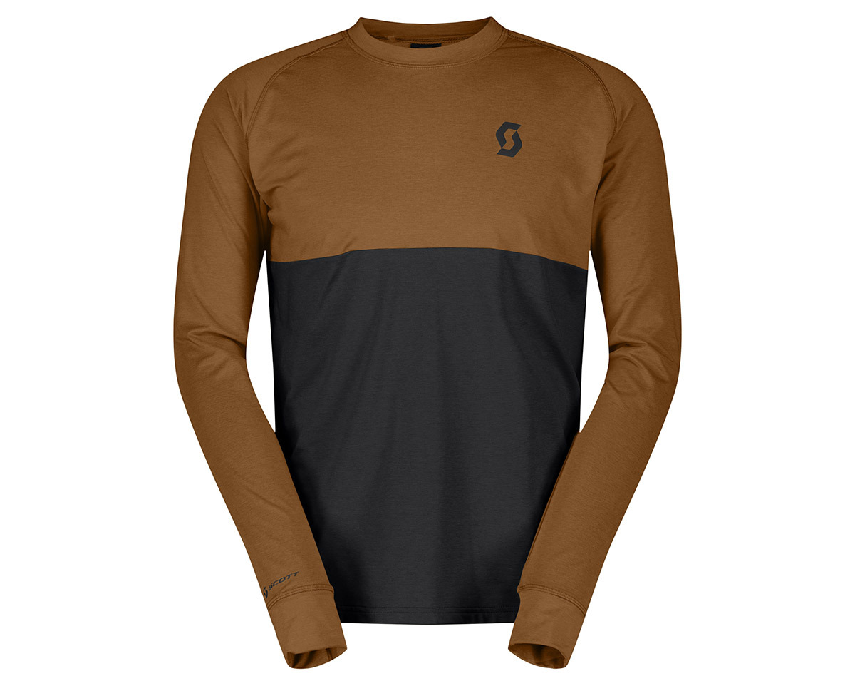 T-shirt manches longues Homme TRAIL STORM WARM LIGHT Pain Marron