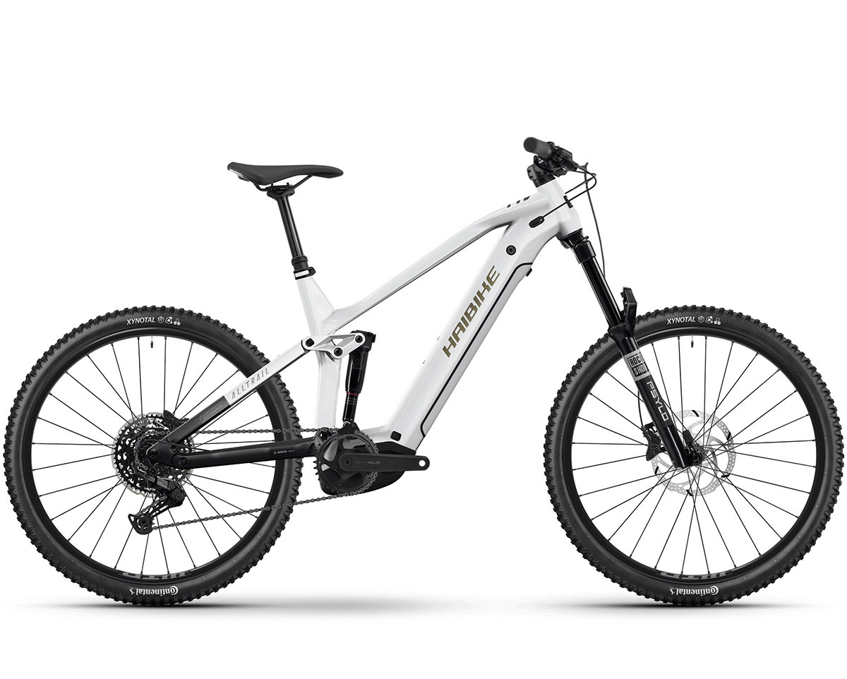 VTT tout suspendu électrique ALLTRAIL 8 29 Blanc/Bleu