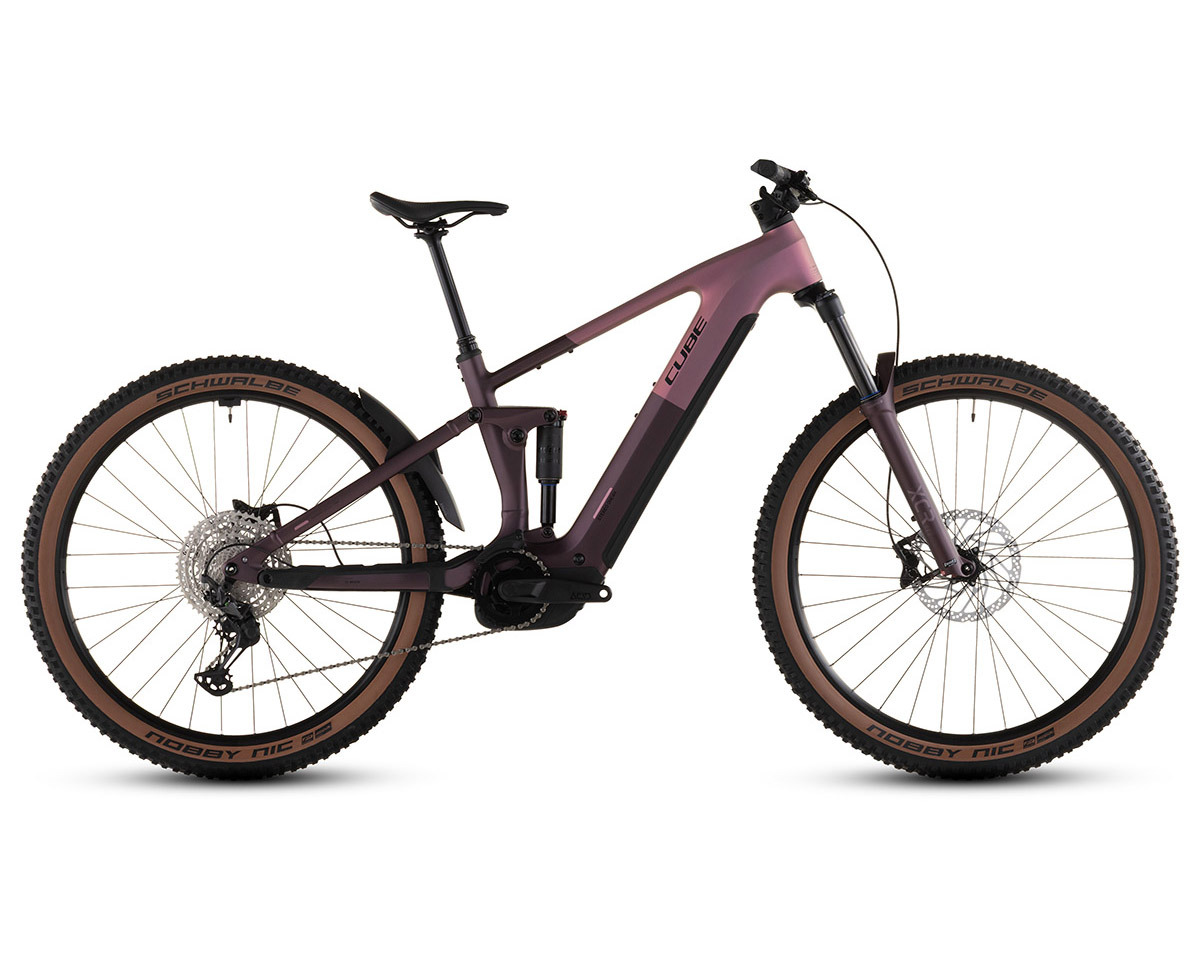 VTT tout suspendu électrique STEREO HYBRID ONE44 PRO 800 Rose/Violet