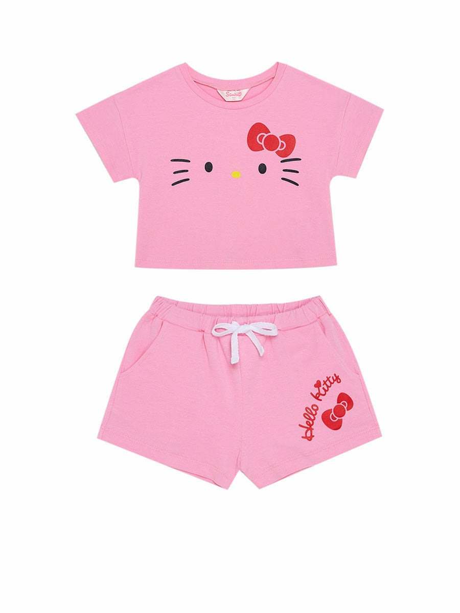 ชุดเซตเสื้อ กางเกงเด็กหญิง Hello Kitty