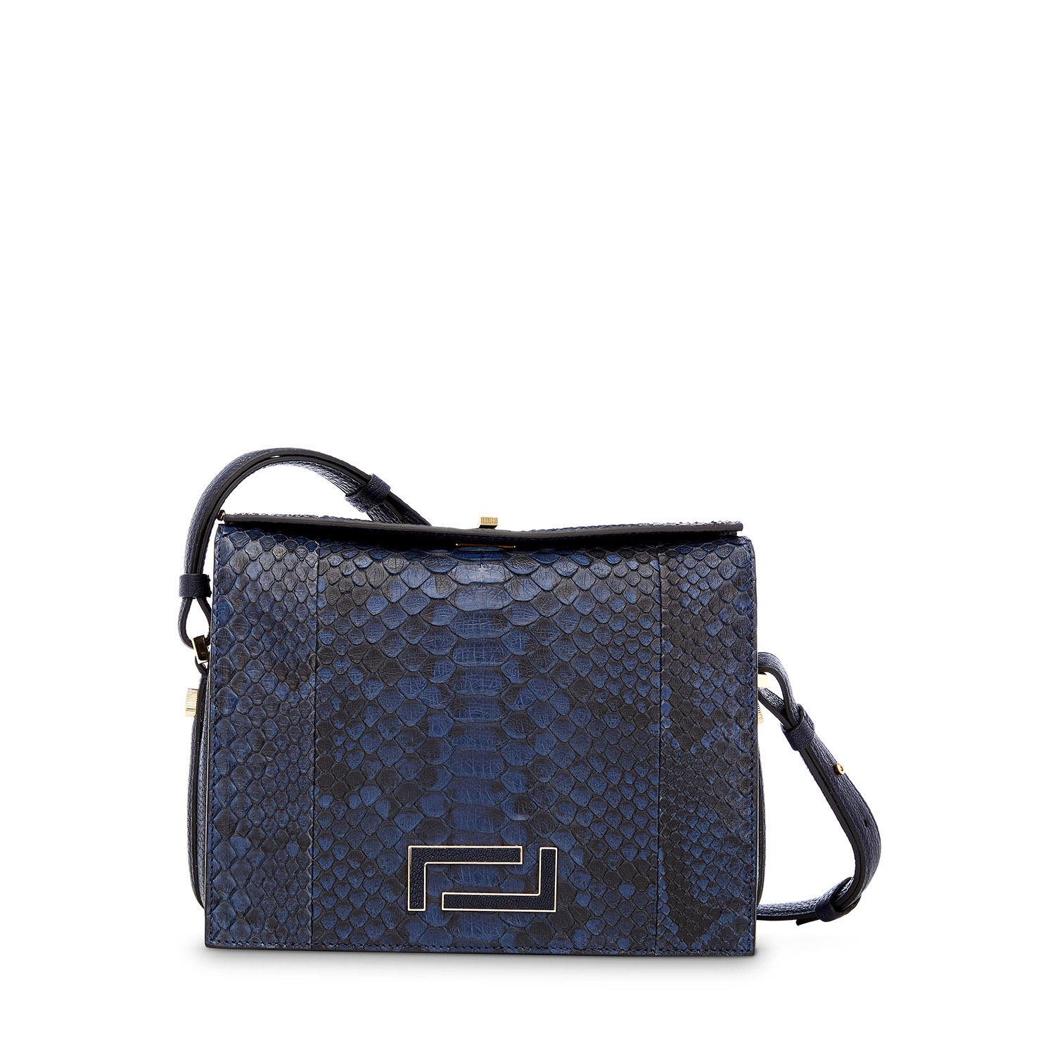 Pia de Lancel - Sac Porte Croise Exotique - Bleu Petrole
