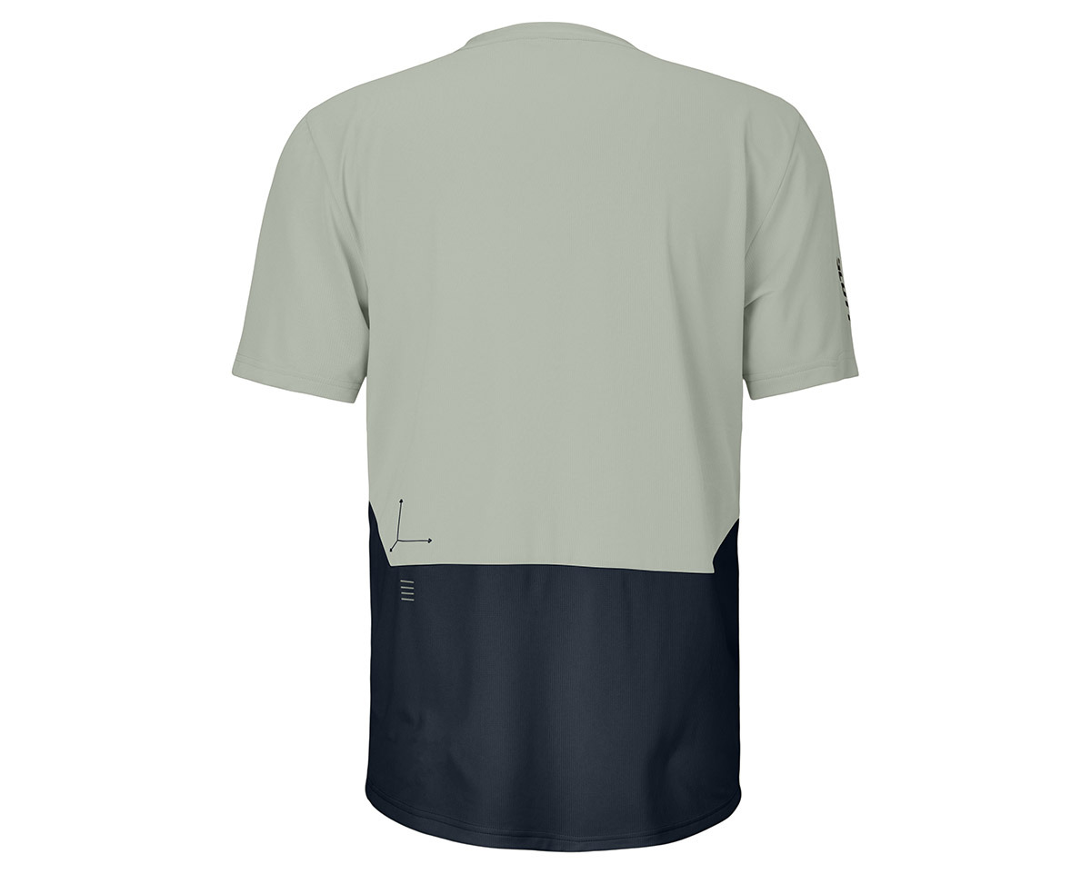 T-shirt manches courtes Homme VERTIC ZIP Gris/Bleu Foncé