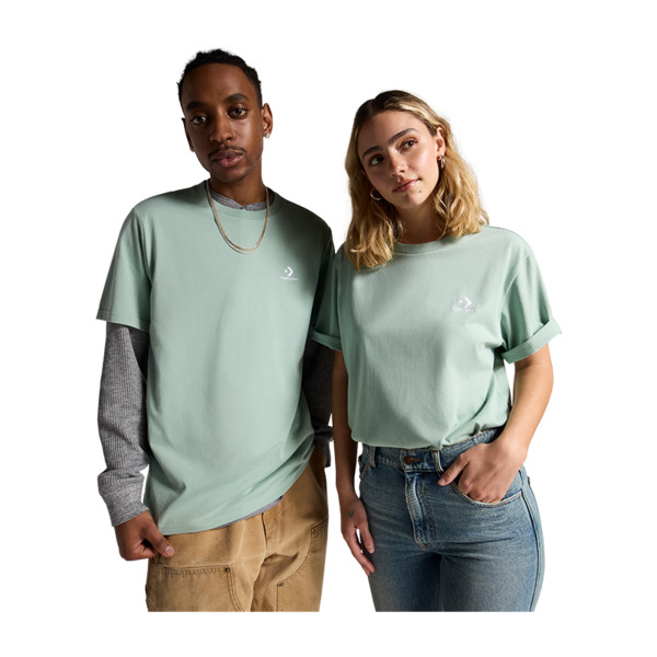 Star Chev Emb Tee Lakeside Blue