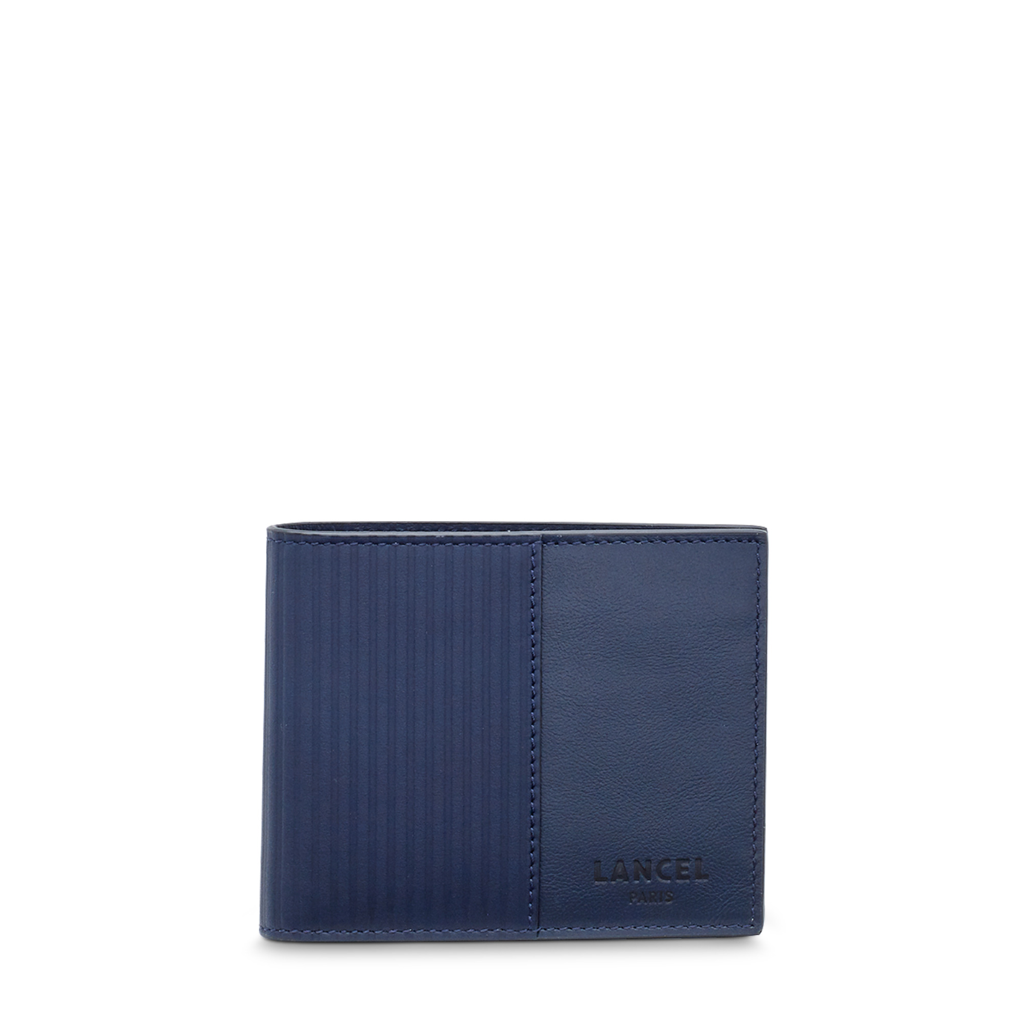 JIMMY CUIR LISSE / CUIR EMBOSSE - Compact - Bleu Petrole