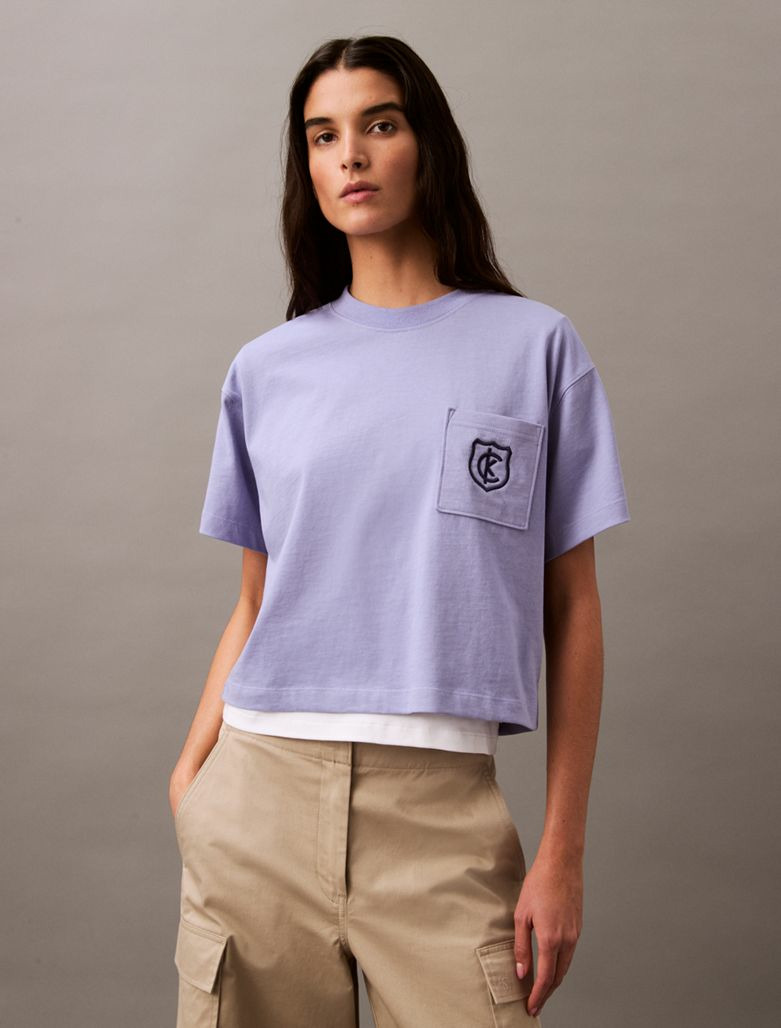 T-SHIRT CROPPÉ BOXY