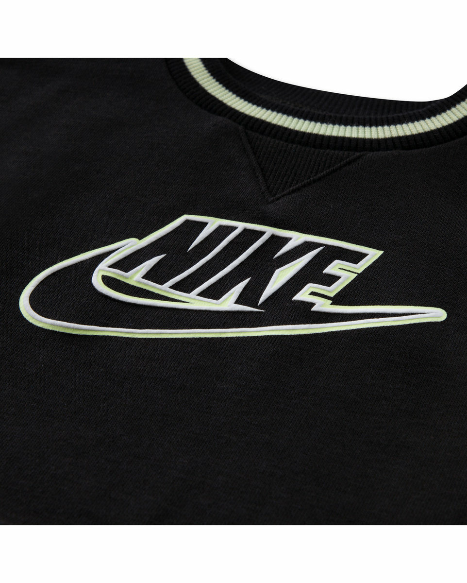 Ensemble de survetement Bébé NKN FT COLOR BLOCKED CREW SET Noir