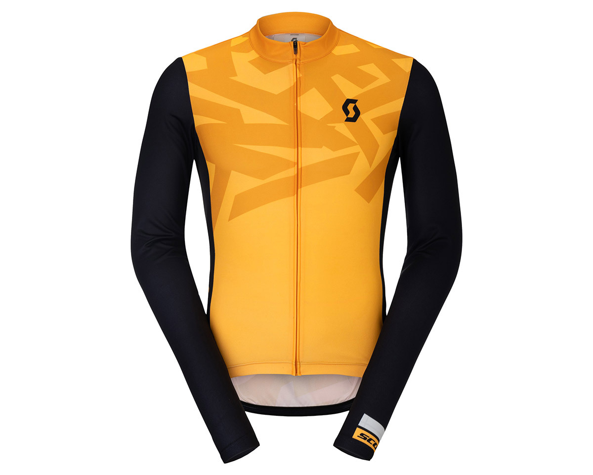 Maillot manches longues Homme RC ENDURANCE Orange Brillant/Noir