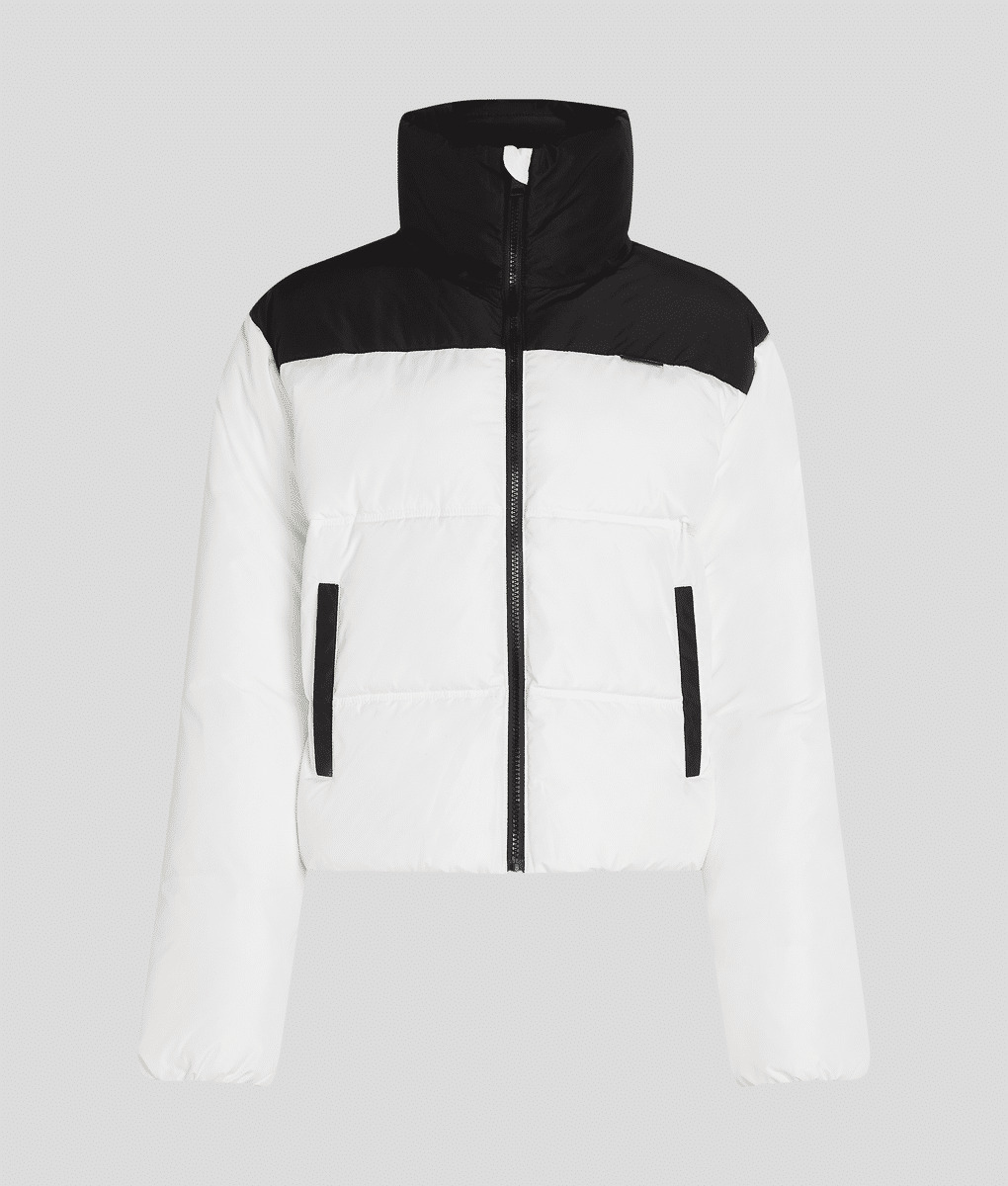 COLOR BLOCKING SHORT PUFFER