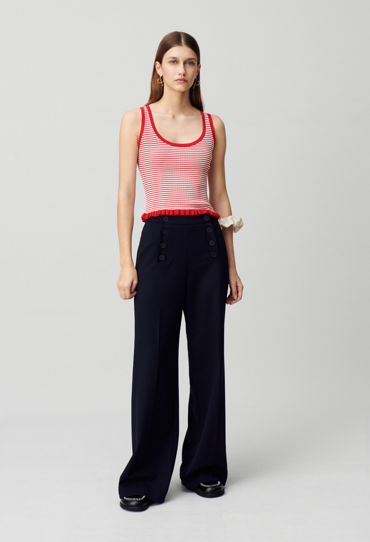 Débardeur rayé maille fine