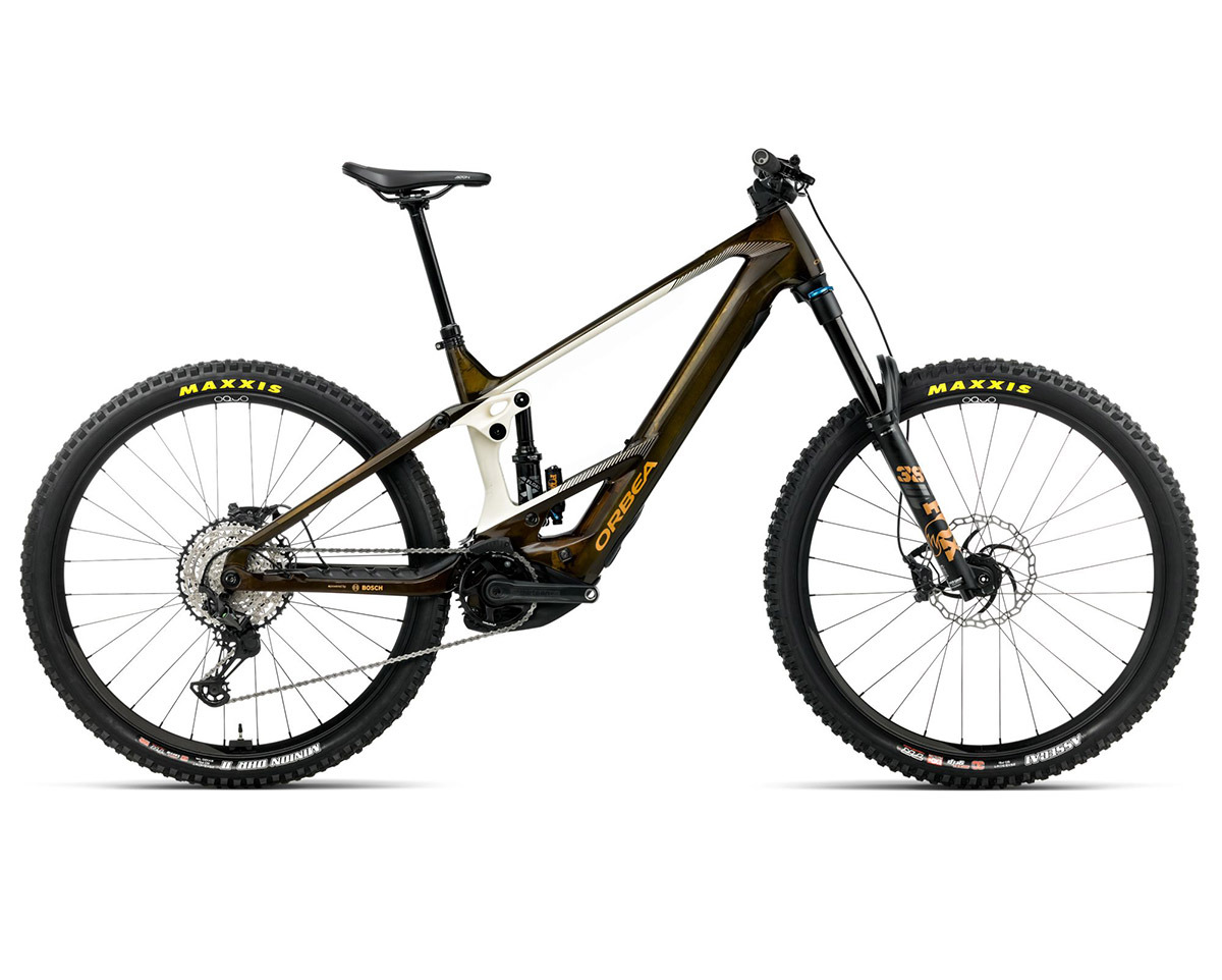 VTT tout suspendu électrique WILD/M M10 Caramel/Blanc Crème