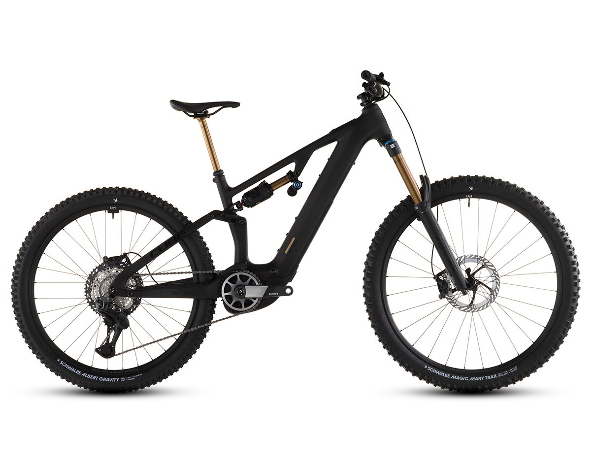 VTT tout suspendu électrique AMS HYBRID 177 C:62 AT 600X Carbone/Or