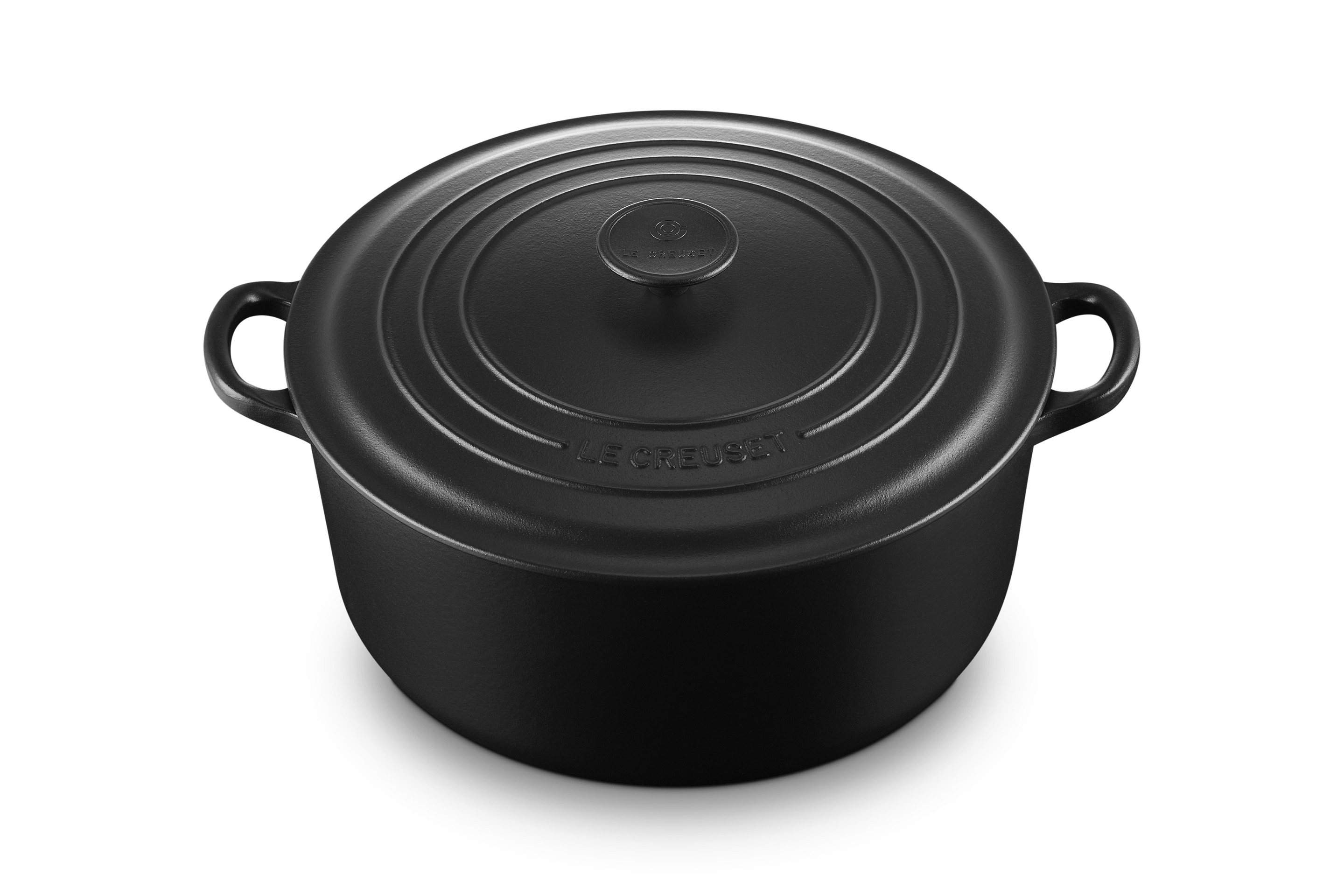 Cocotte ronde 28cm en fonte émaillée noire