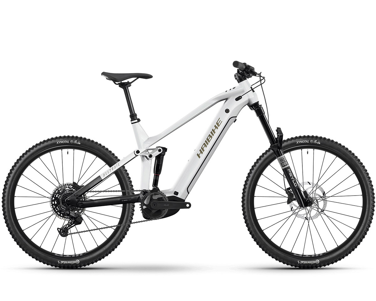 VTT tout suspendu électrique ALLTRAIL 8 27.5 Blanc/Bleu
