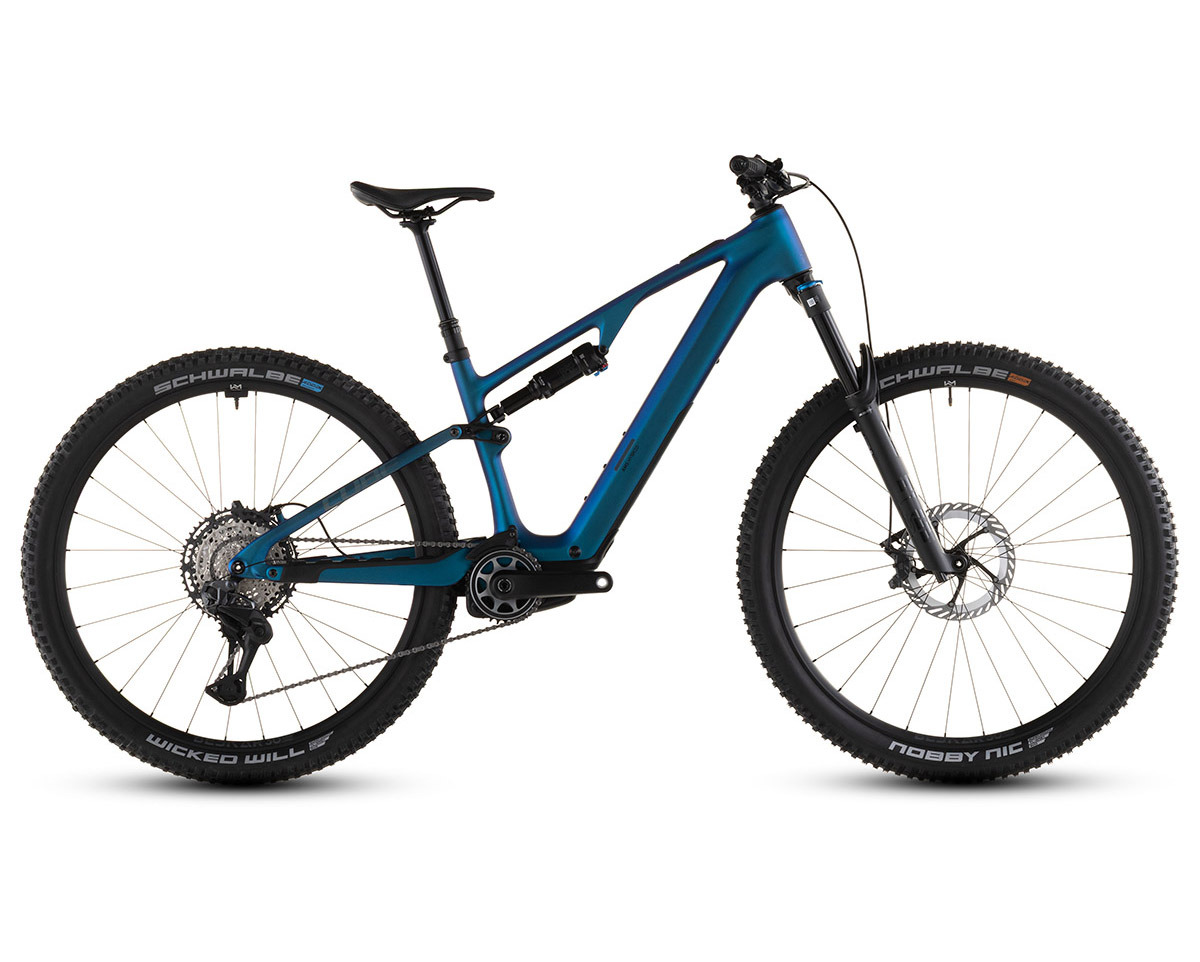 VTT tout suspendu électrique AMS HYBRID ONE44 C:68X SLX 400X Bleu/Noir