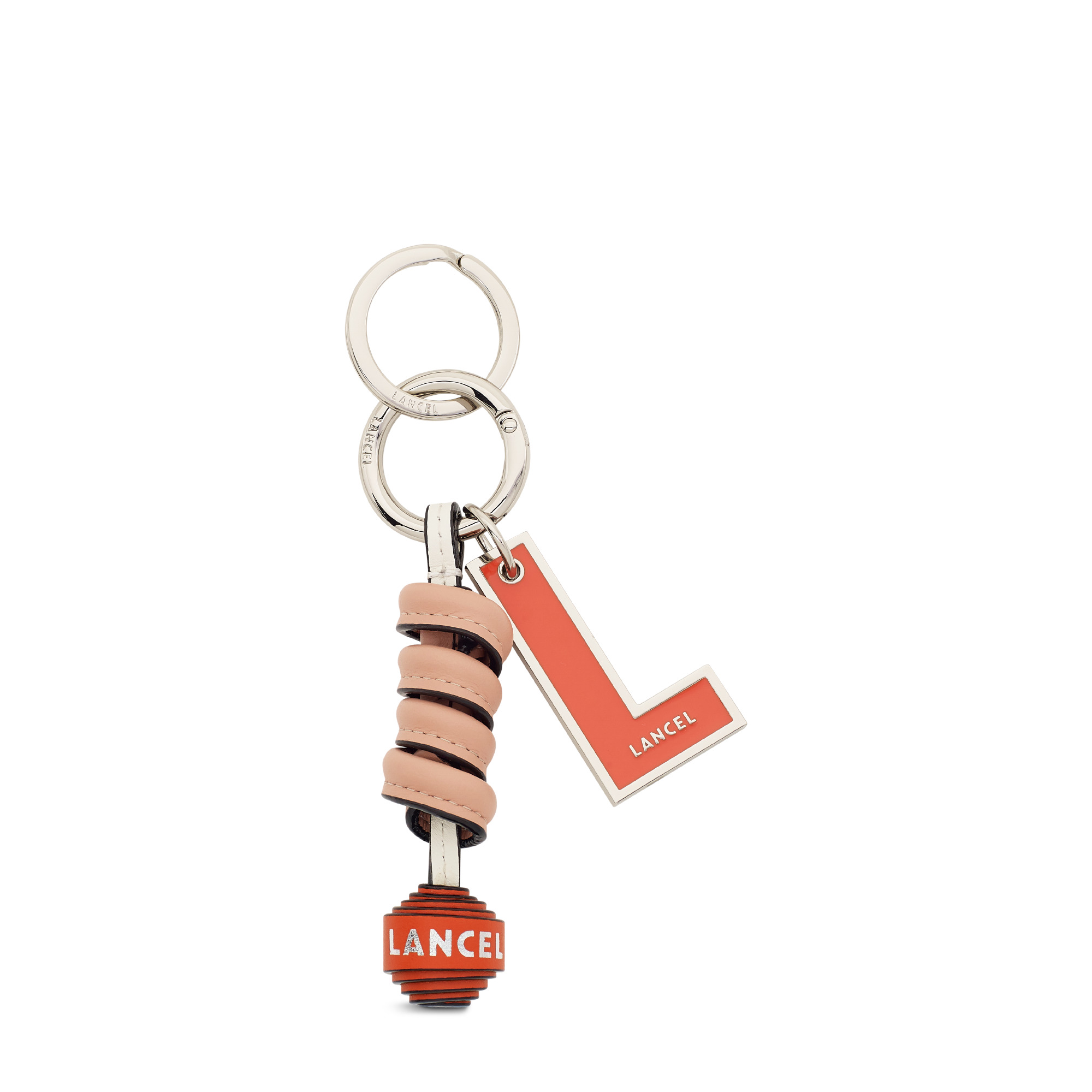 Cuir Pompon - Porte-clés pompon nœuds