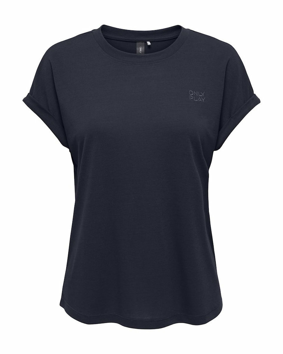 T-shirt Femme ONPFREI LIFE EMBR SS BAT LOOSE JRS TEE Bleu