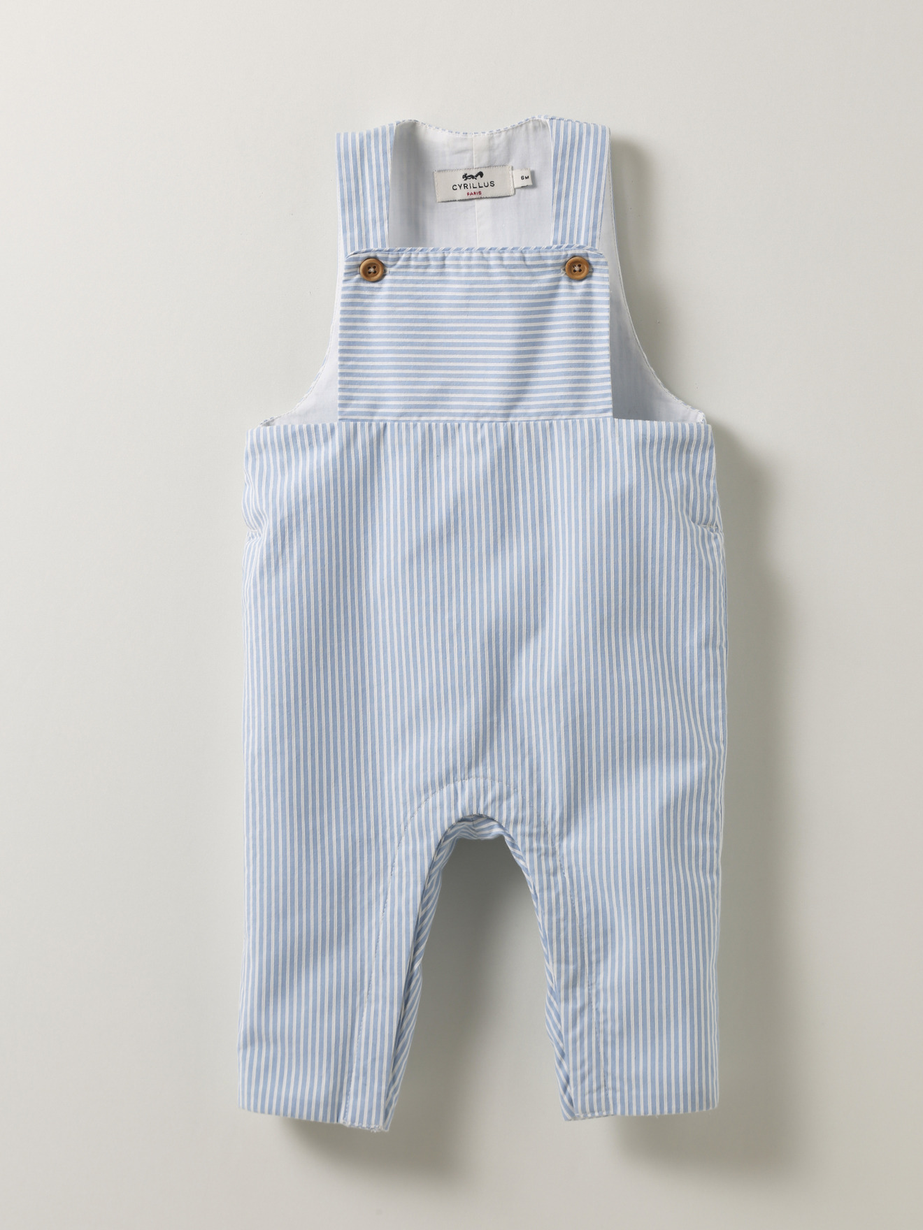 SALOPETTTE  RAYEE BLEU