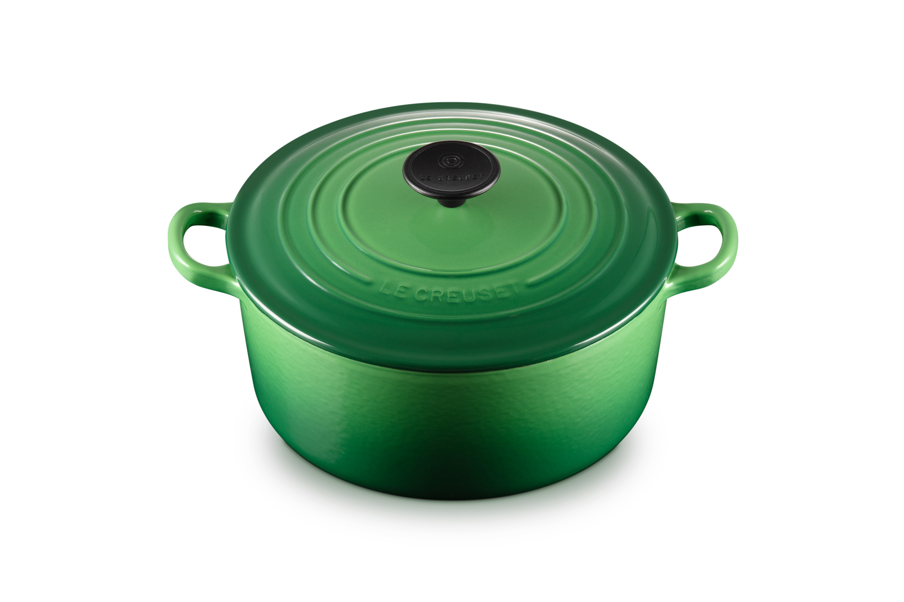 Cocotte ronde 24cm en fonte émaillée bambou