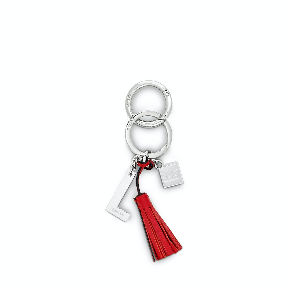 Nine de Lancel - Porte-clés pompon - Rouge Lancel