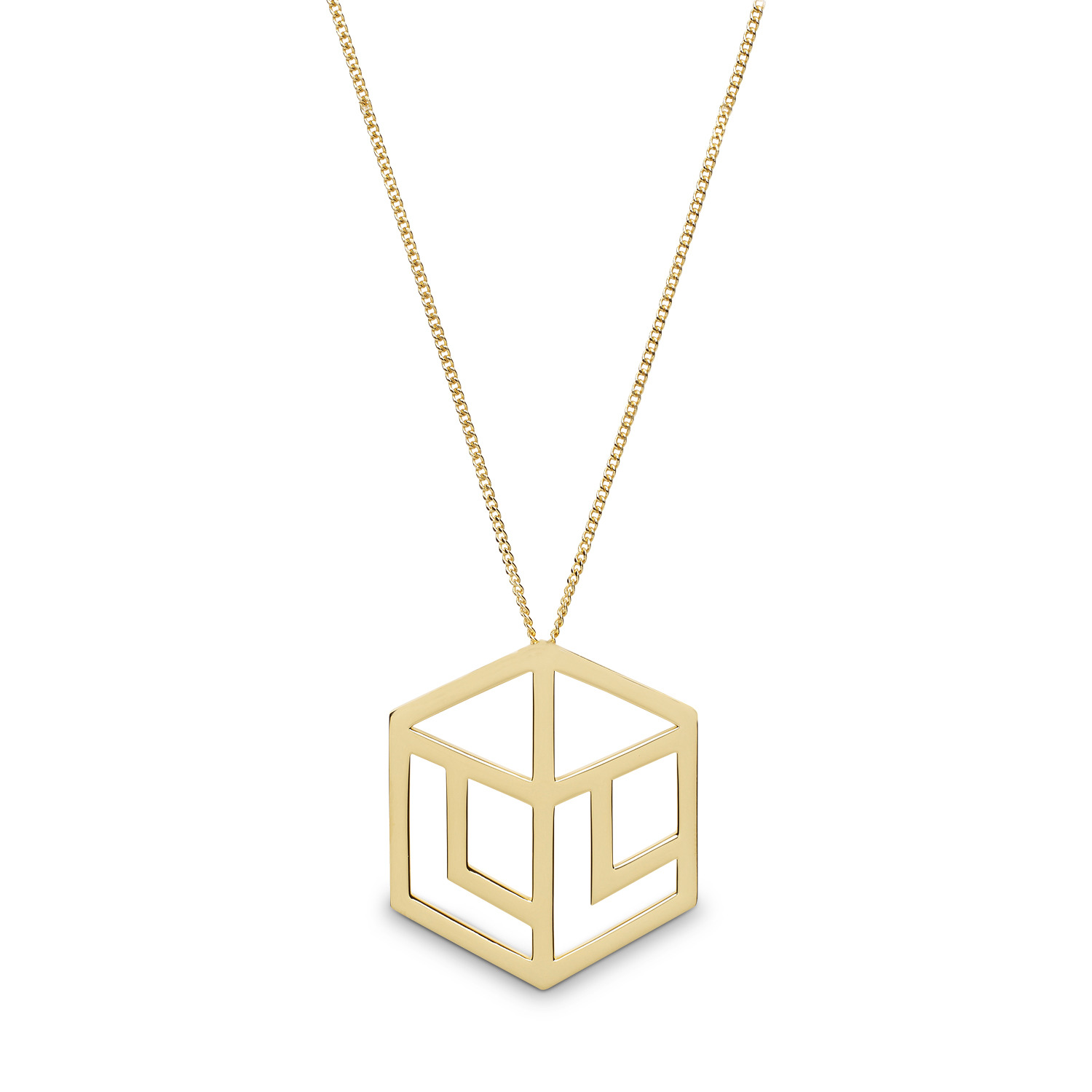 LOGO CARRE L - Collier Femme