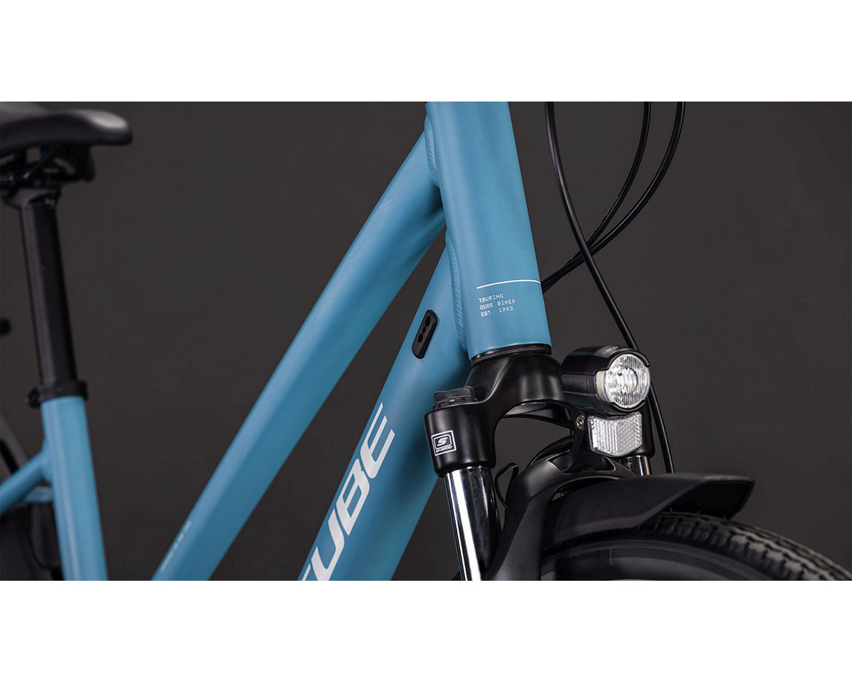 Vélo trekking TOURING ONE Bleu/Gris