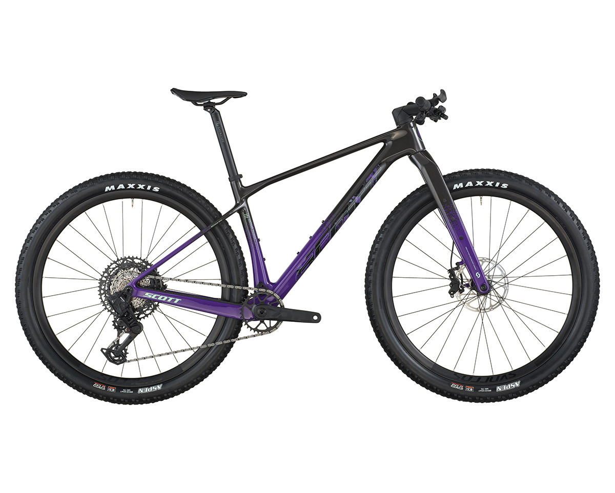 Vélo de gravel SCALE GRAVEL 10 Noir Carbone/Violet Indigo
