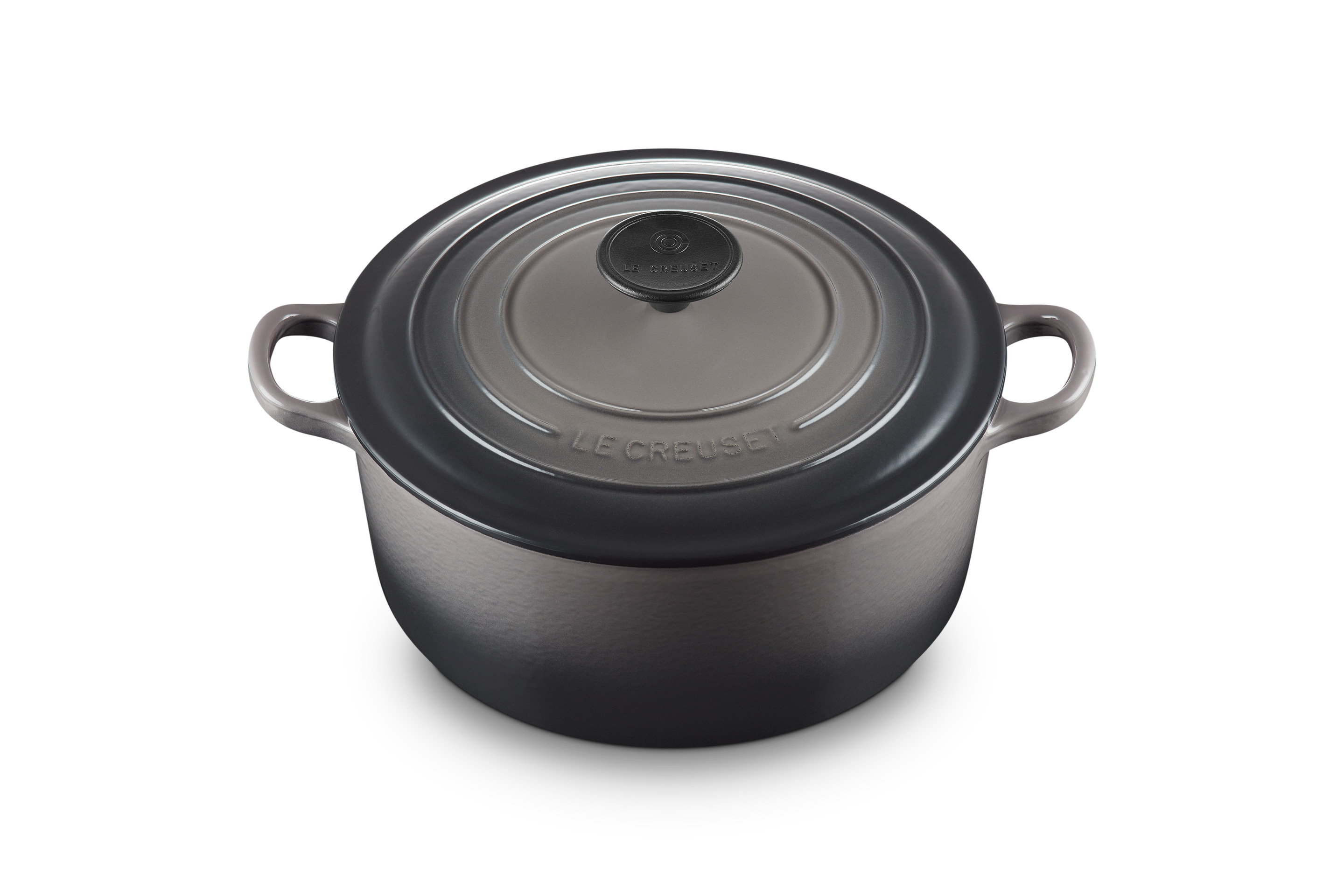 Cocotte ronde 24cm en fonte émaillée flint